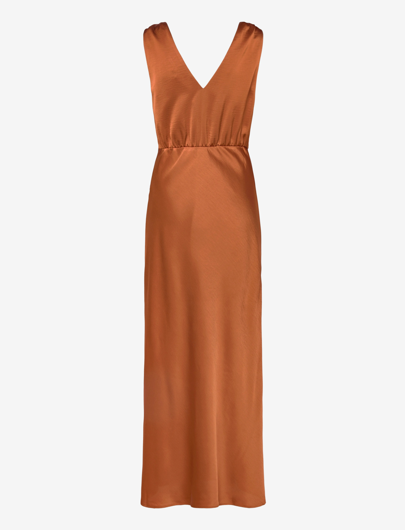 Dante6 - Dante6-Marcia satin maxi dress - maksikleidid - sunset orange - 2