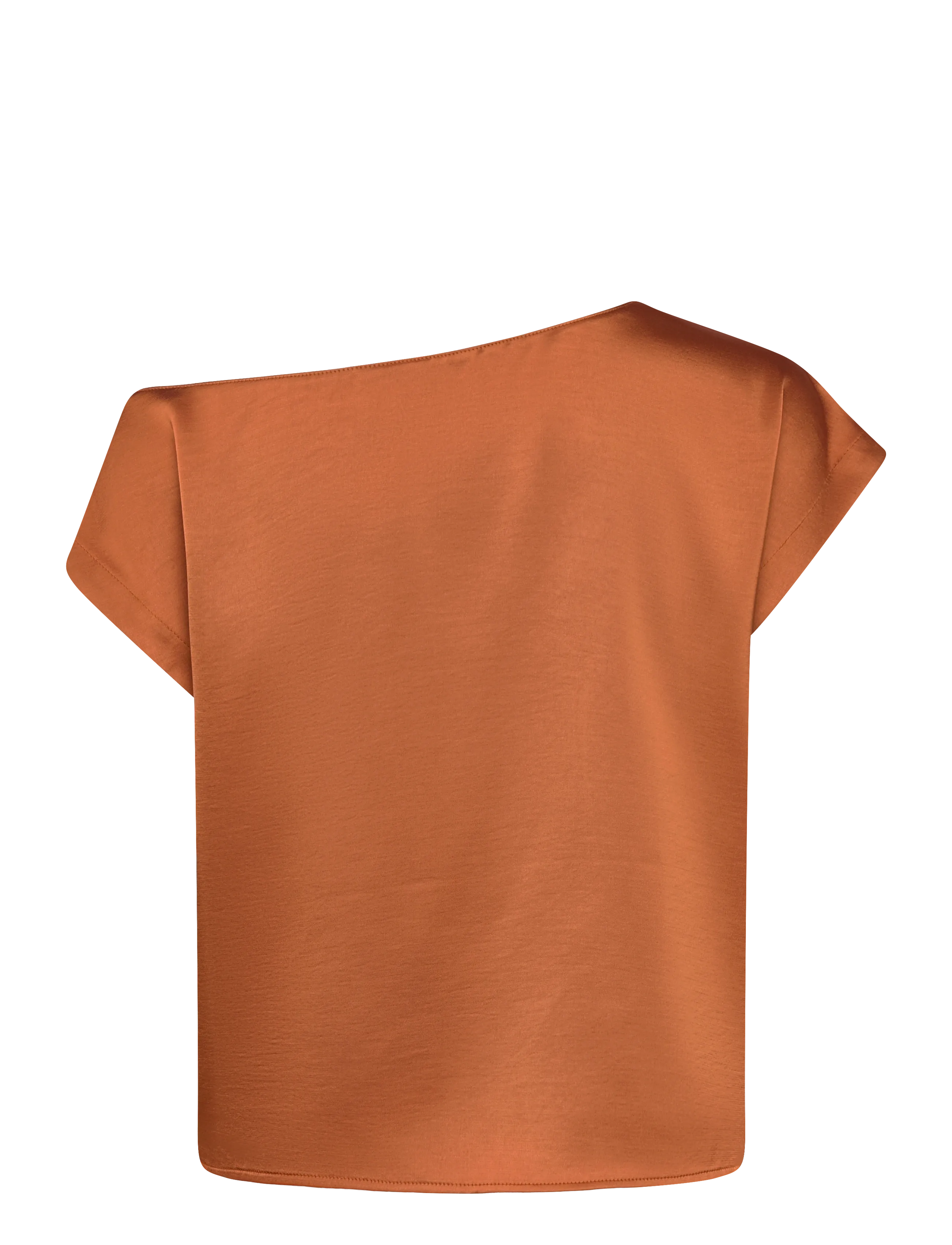 Dante6 - Dante6-Roam satin drapey top - nabapluusid - sunset orange - 2