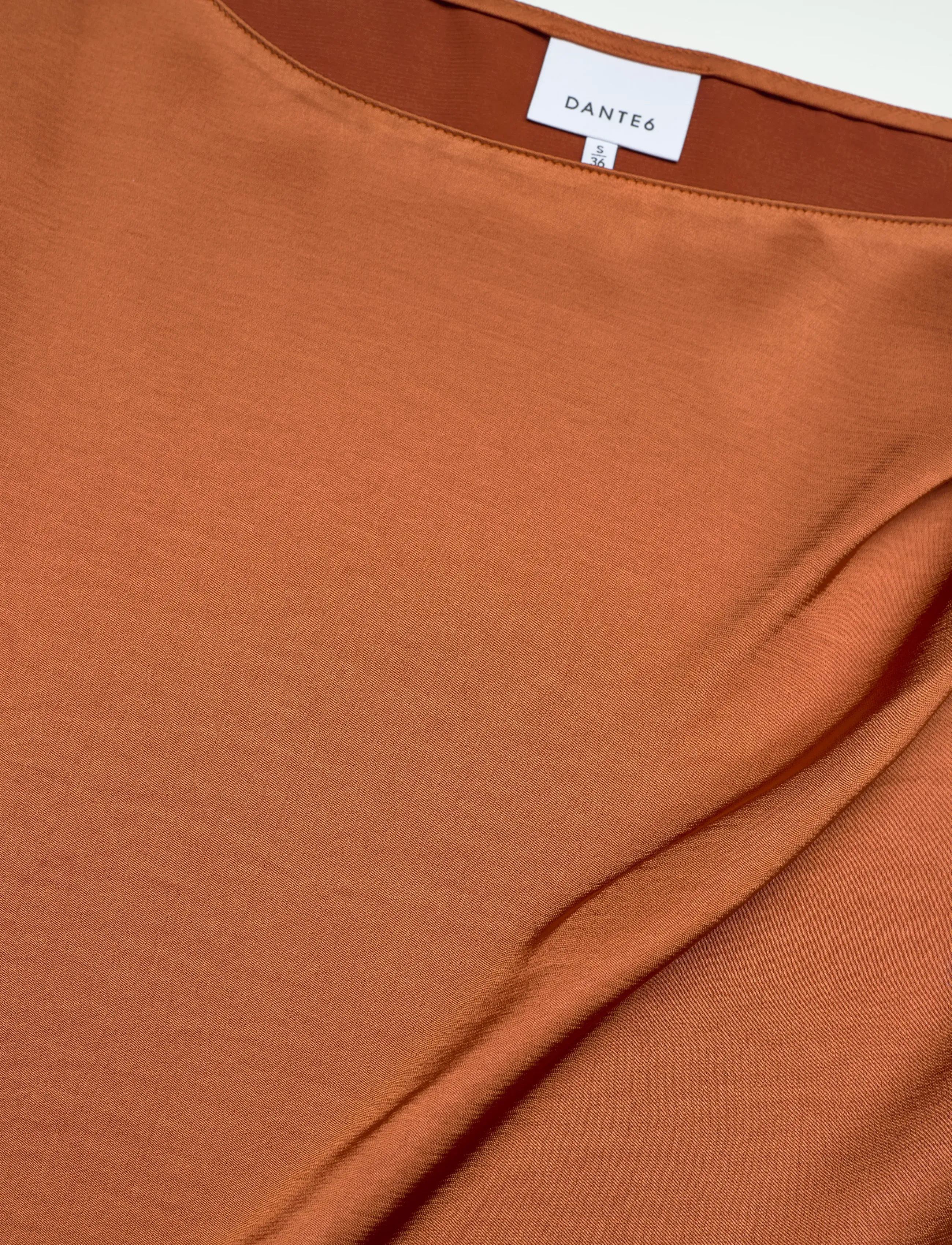 Dante6 - Dante6-Roam satin drapey top - nabapluusid - sunset orange - 5
