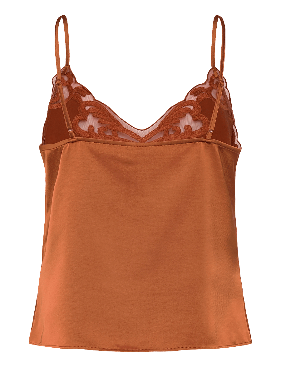 Dante6 - Dante6-Ligne lace camisole top - mouwloze tops - sunset orange - 2