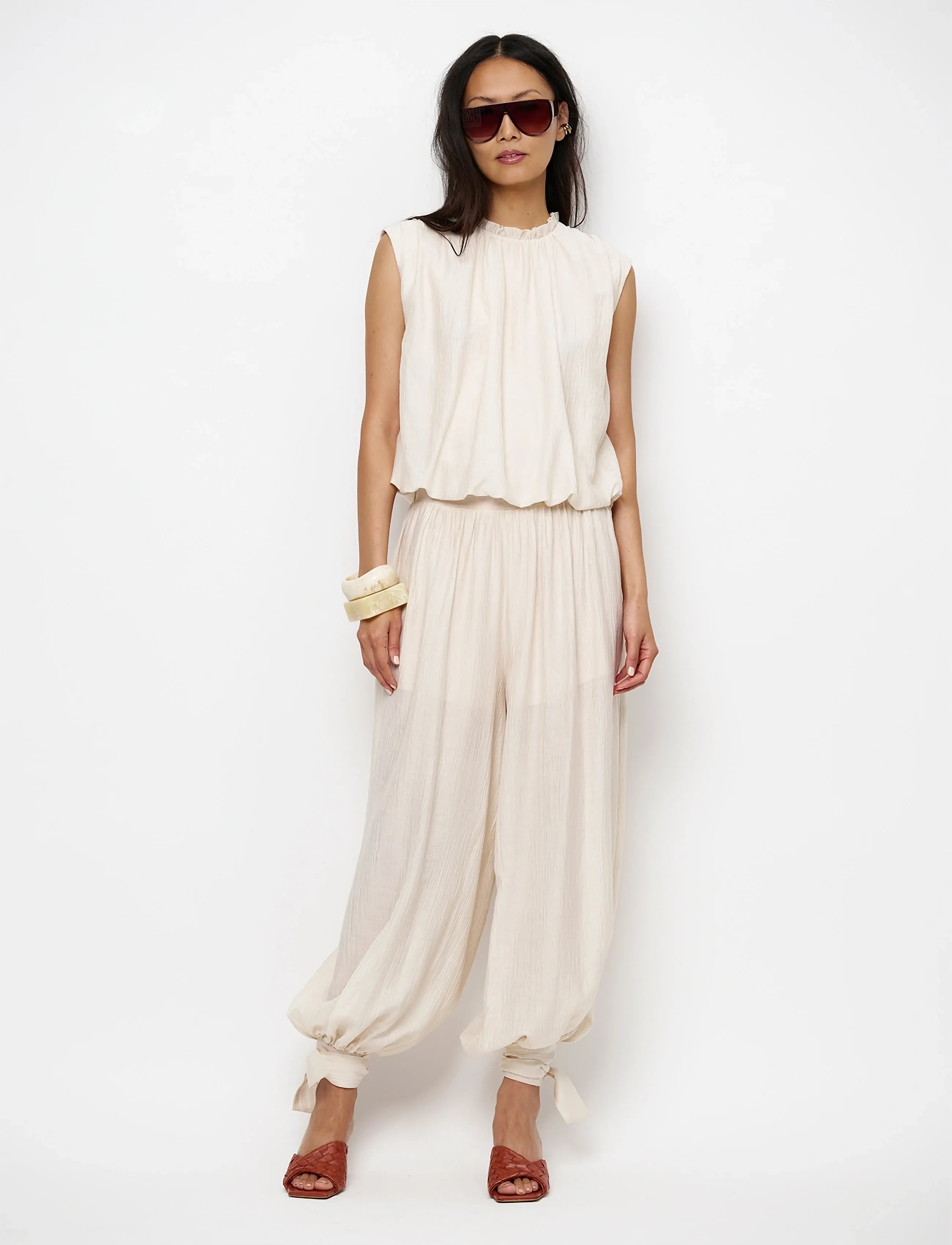 Dante6 -Bowen Balloon Pants, Kvinder, Ballon Bukser, Brun, Str: 36