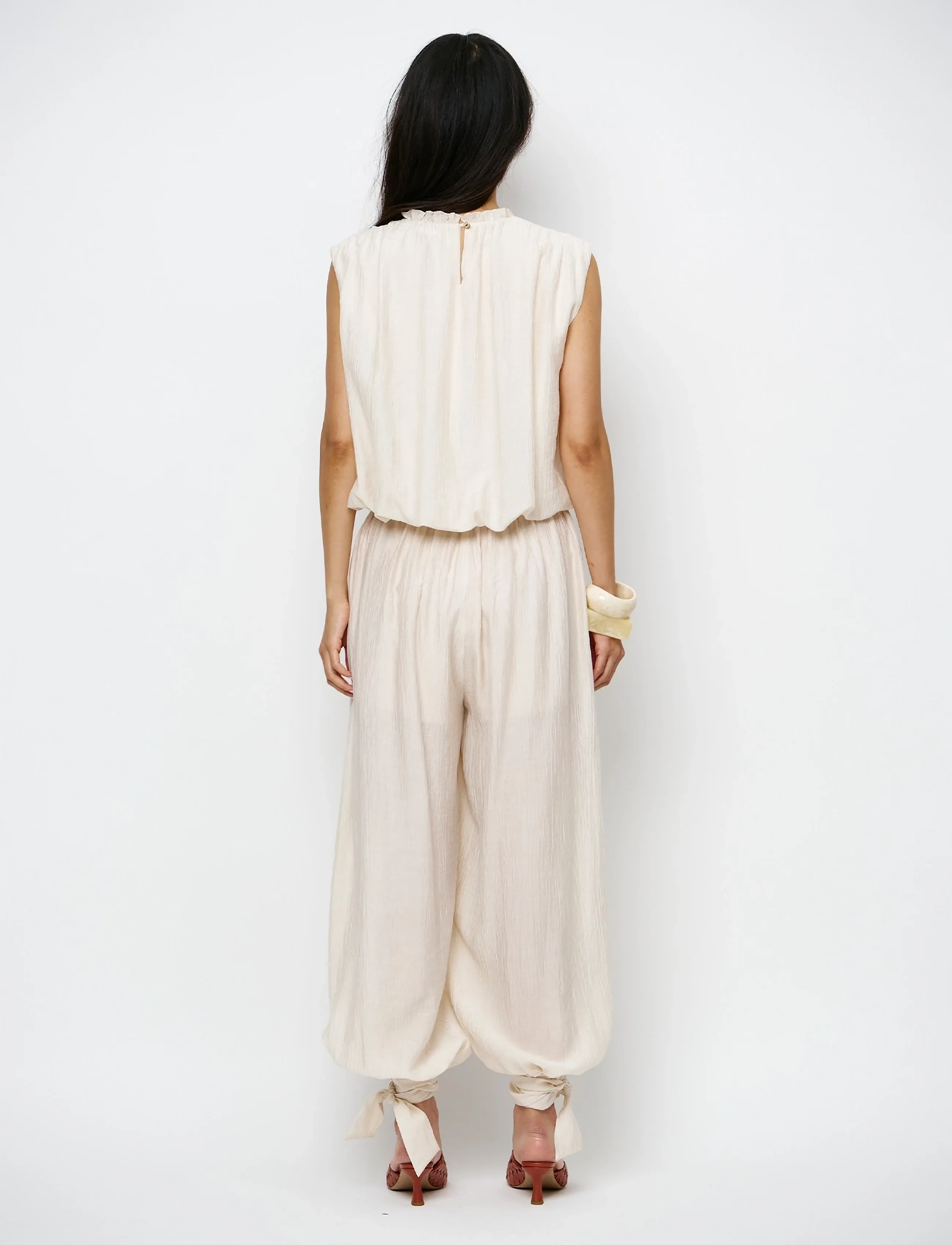 Dante6 - Dante6-Bowen balloon pants - barrelbyxor - coconut brown - 4