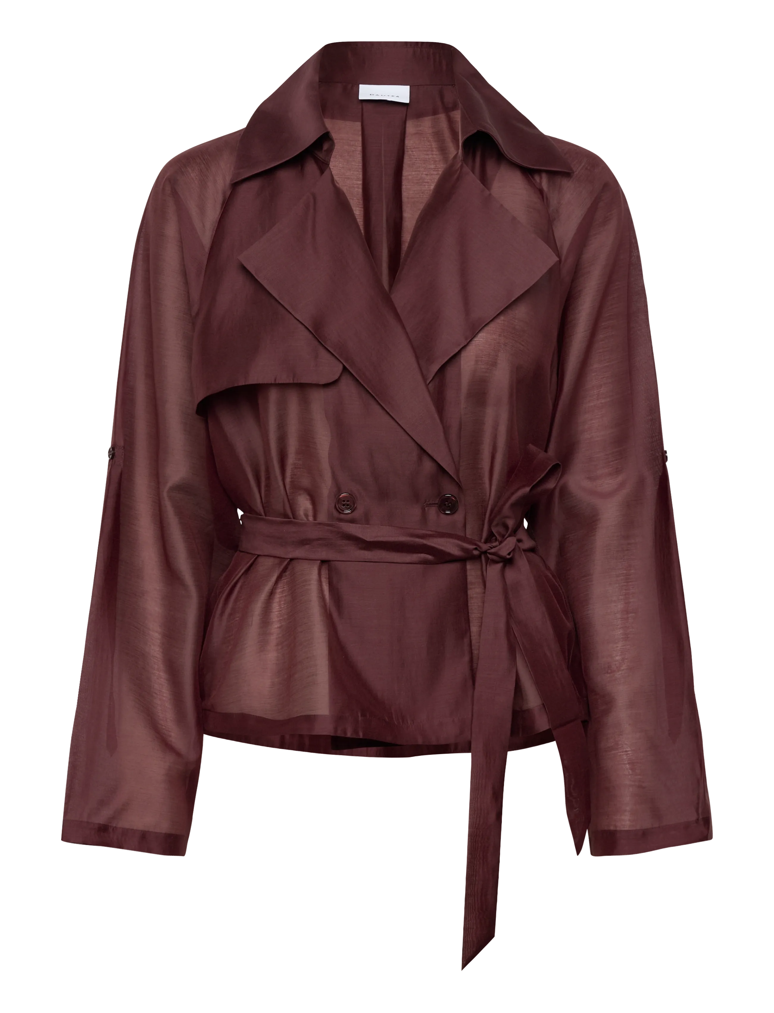 DANTE6 Dante6-Svea Kurz Trench Blazer Burgundy - 34 - Damen