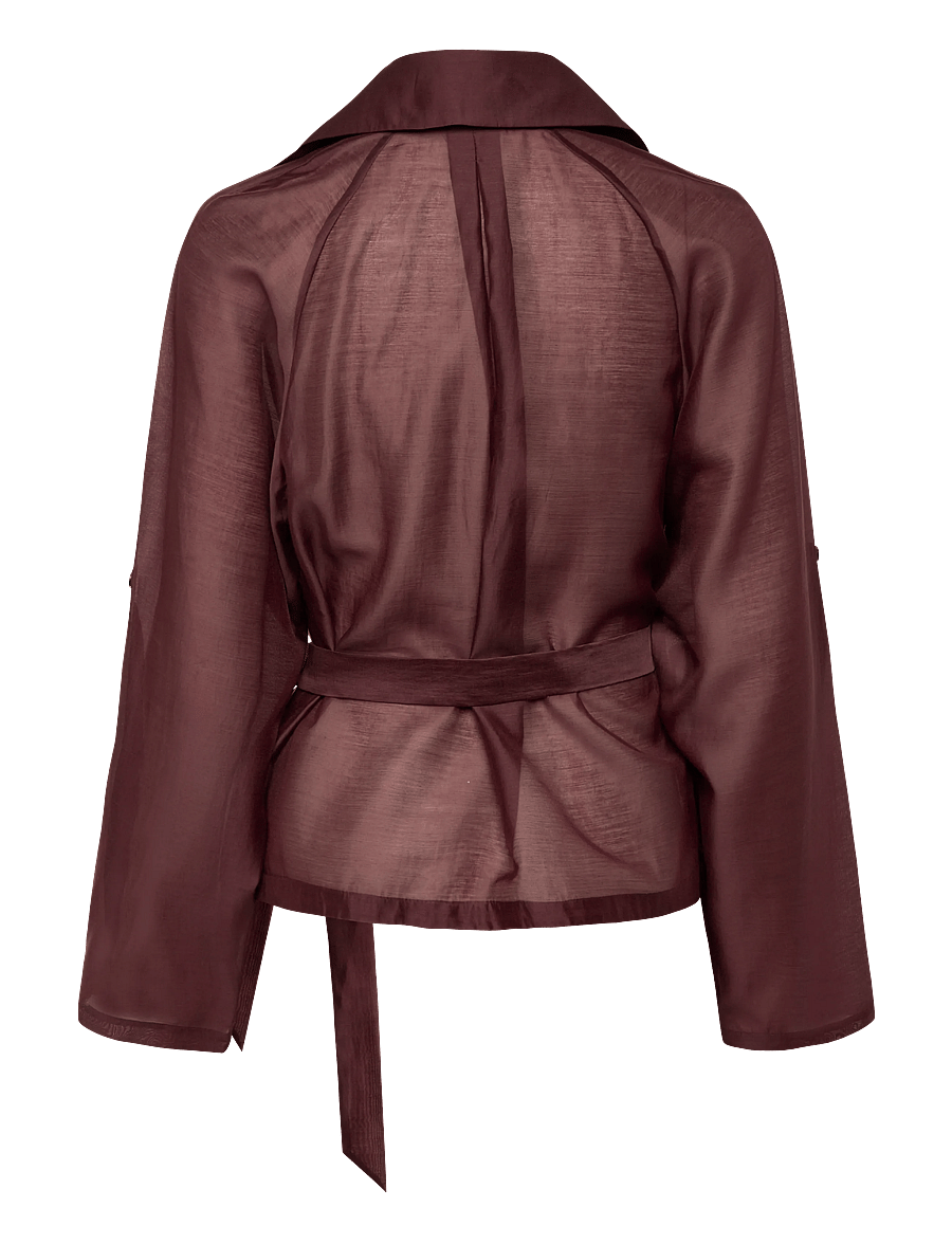 Dante6 - Dante6-Svea short trench blazer - blazer mit gürtel - cacao berry - 2