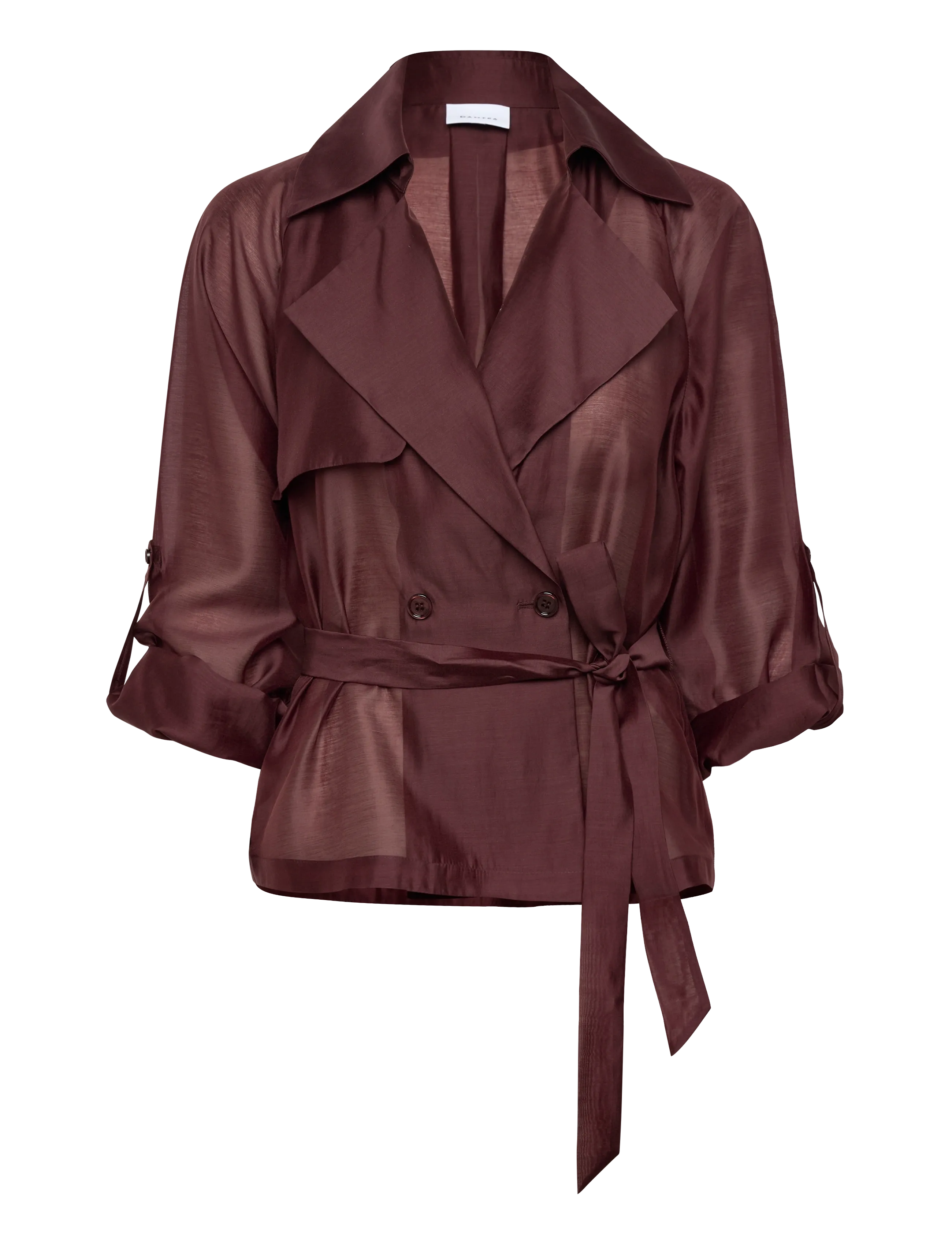 Dante6 - Dante6-Svea short trench blazer - blazer mit gürtel - cacao berry - 3