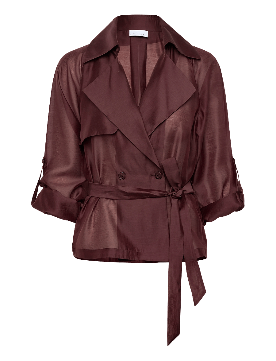Dante6 - Dante6-Svea short trench blazer - blazer mit gürtel - cacao berry - 3