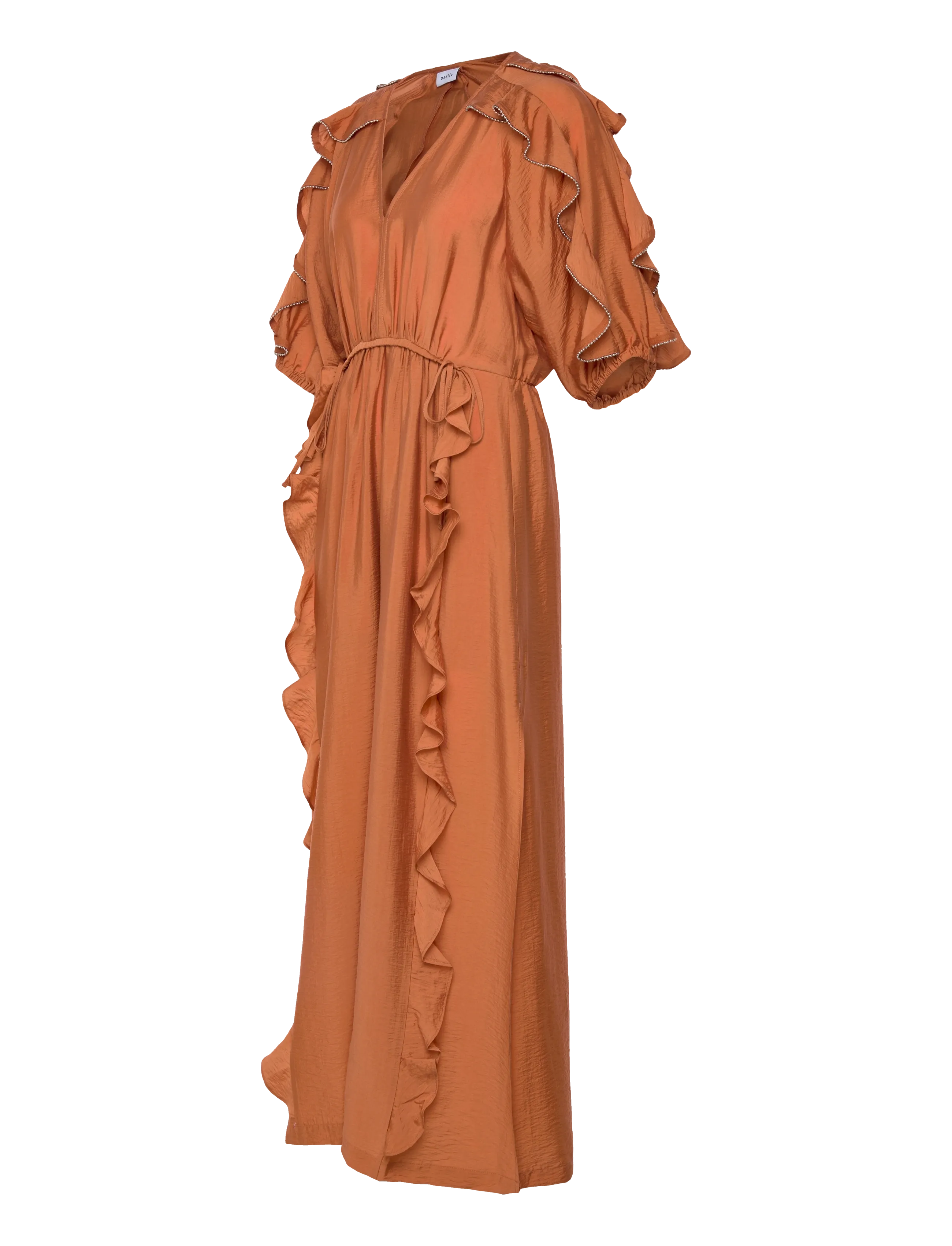 Dante6 - Dante6-Anzur embellished maxi dress - maxi kjoler - sunset orange - 3
