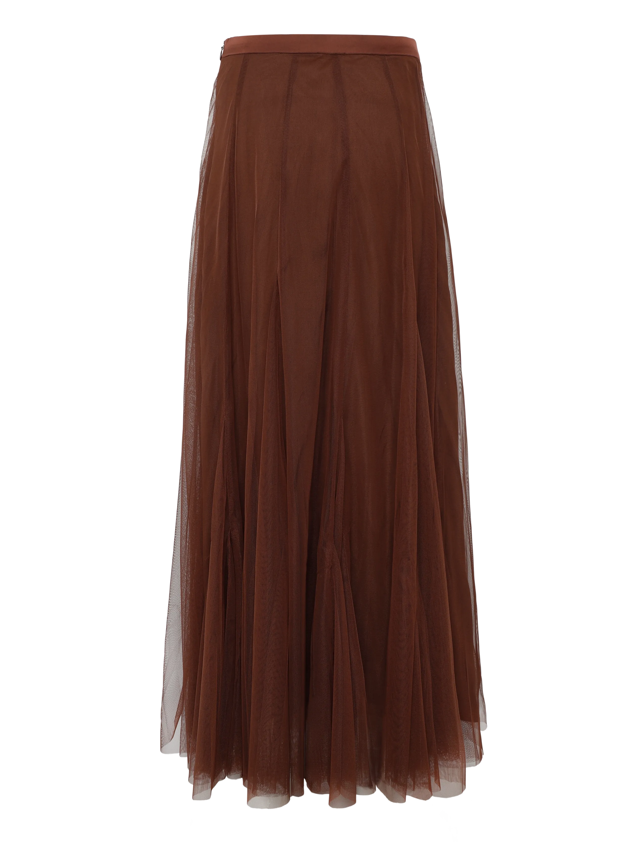 Dante6 - Dante6-Taryn tulle maxi skirt - maxi nederdele - chocolate brown - 2
