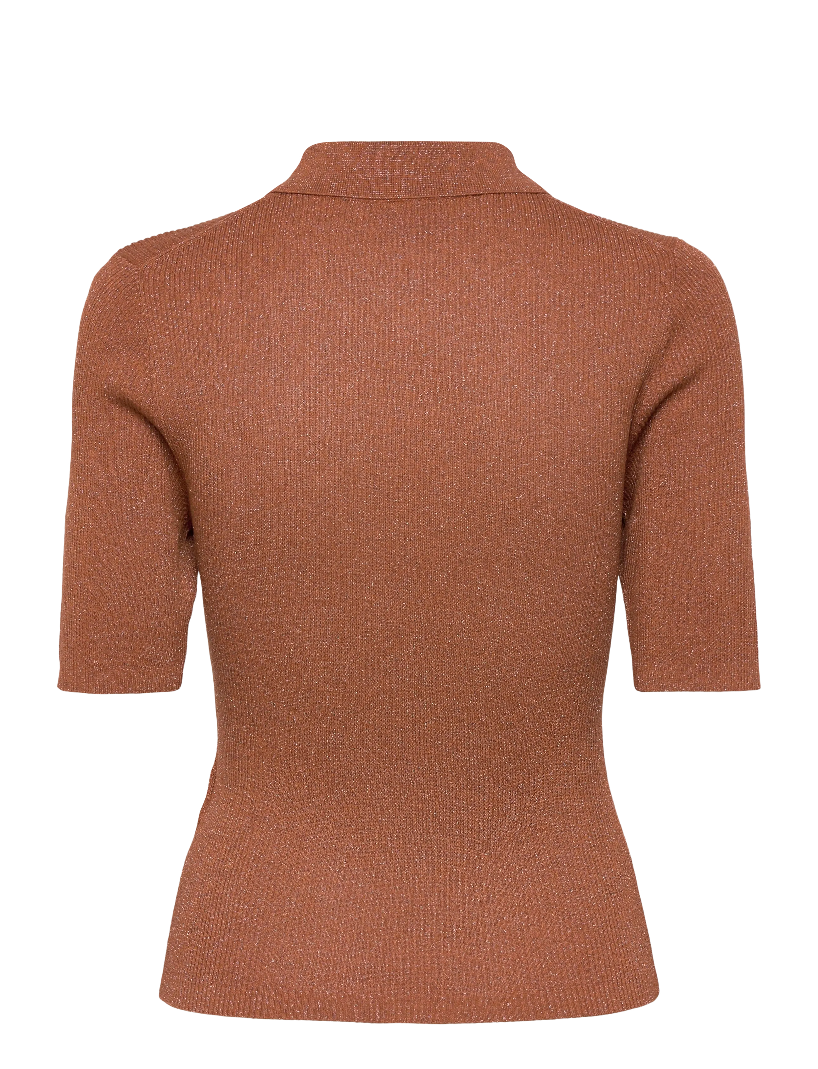 Dante6 - Dante6-Fayza metallic knitted polo - poloer - amber glow - 2