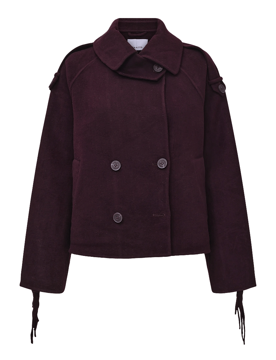 Dante6 - Dante6-Haven fringe coat - winterjacken - dark plum - 1
