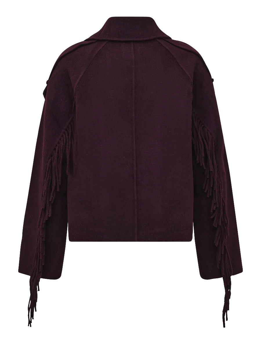Dante6 - Dante6-Haven fringe coat - winterjacken - dark plum - 2