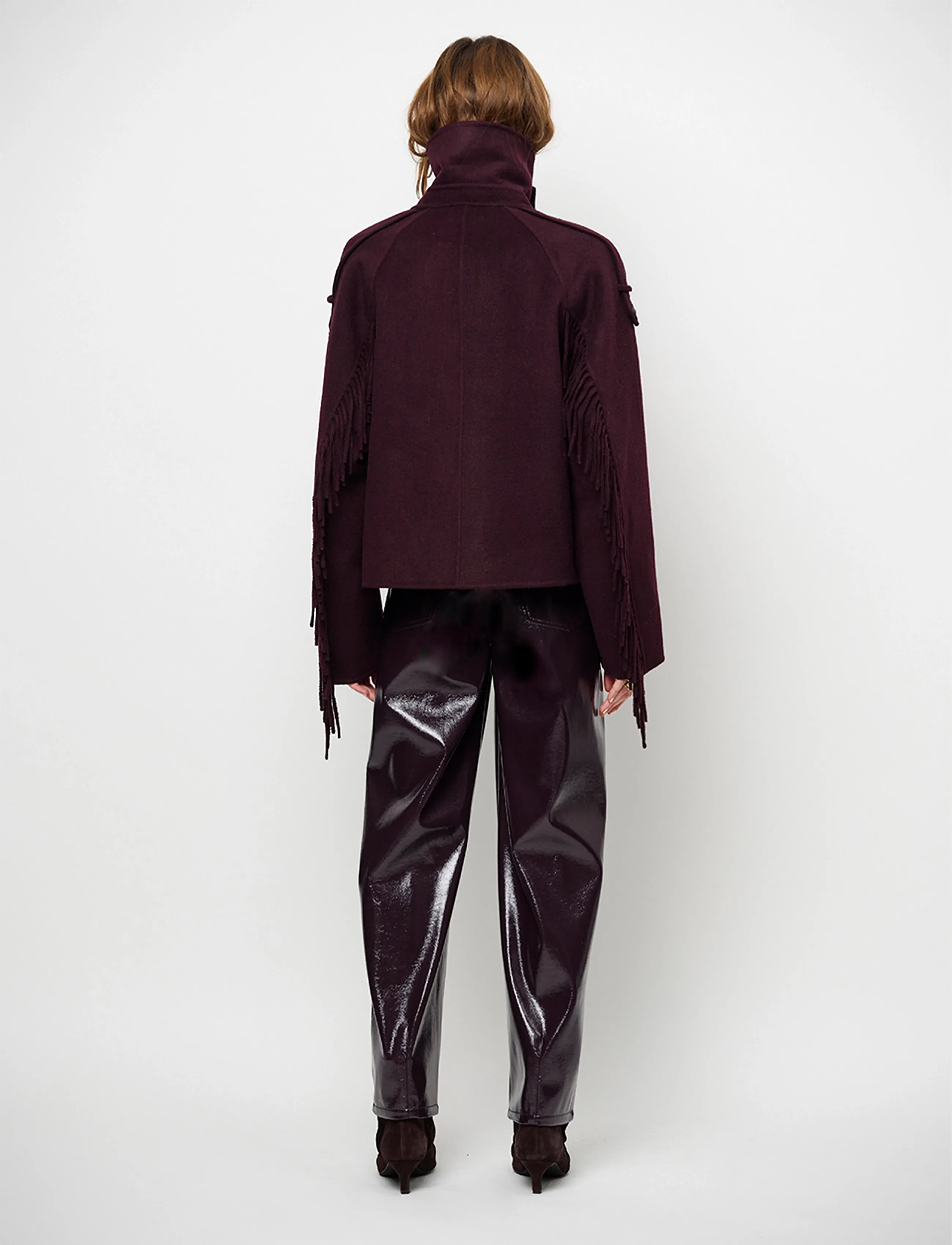 Dante6 - Dante6-Haven fringe coat - winterjacken - dark plum - 3