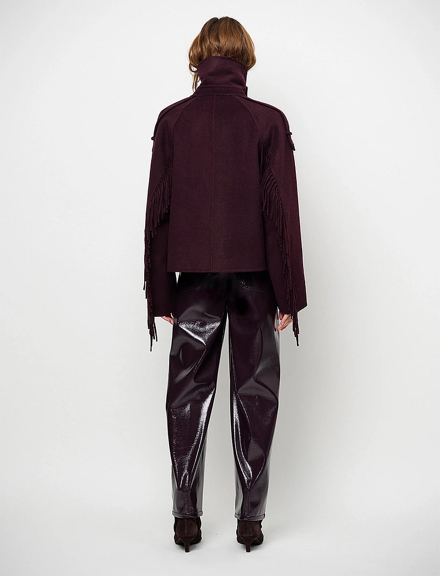 Dante6 - Dante6-Haven fringe coat - winterjacken - dark plum - 3