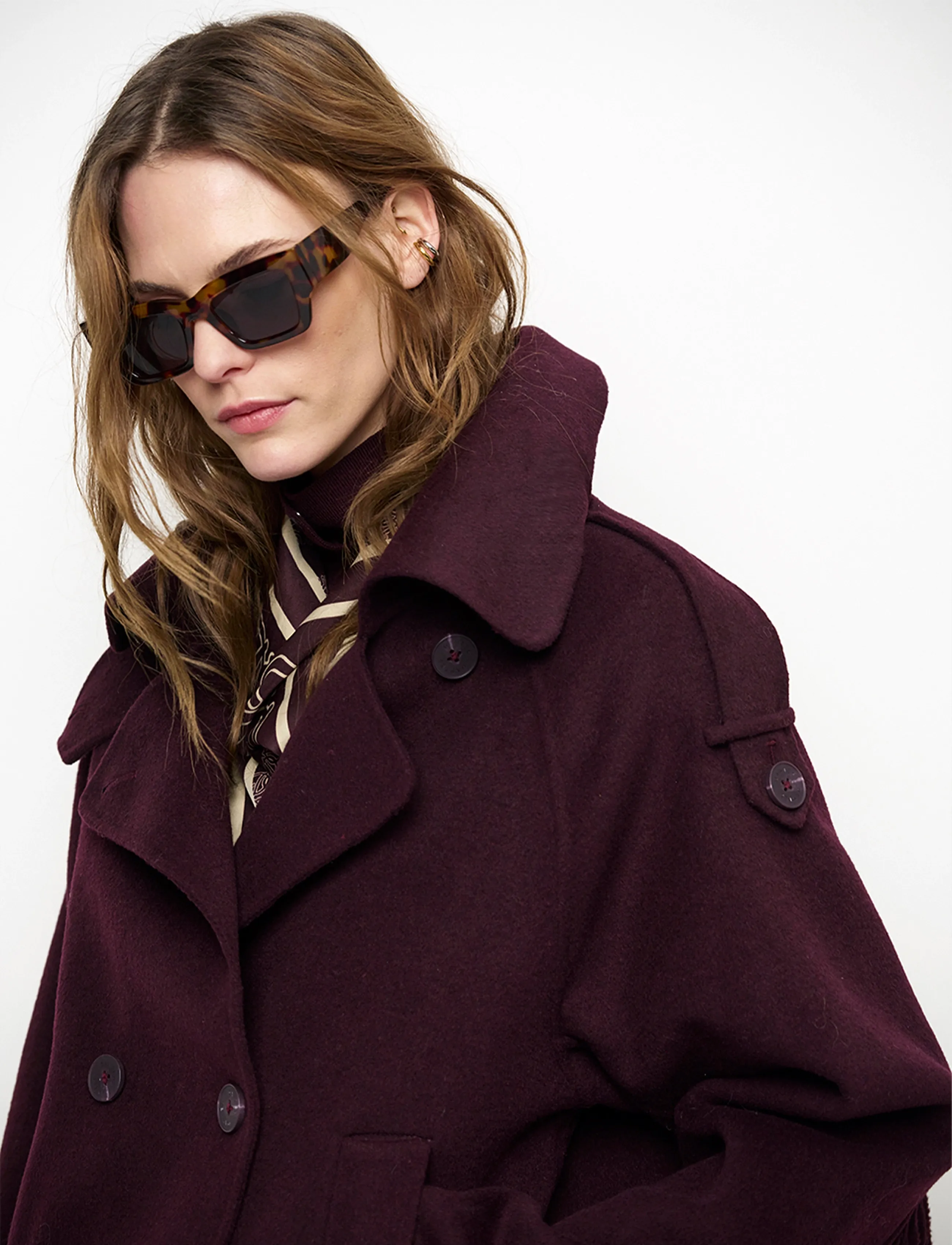 Dante6 - Dante6-Haven fringe coat - winterjacken - dark plum - 4
