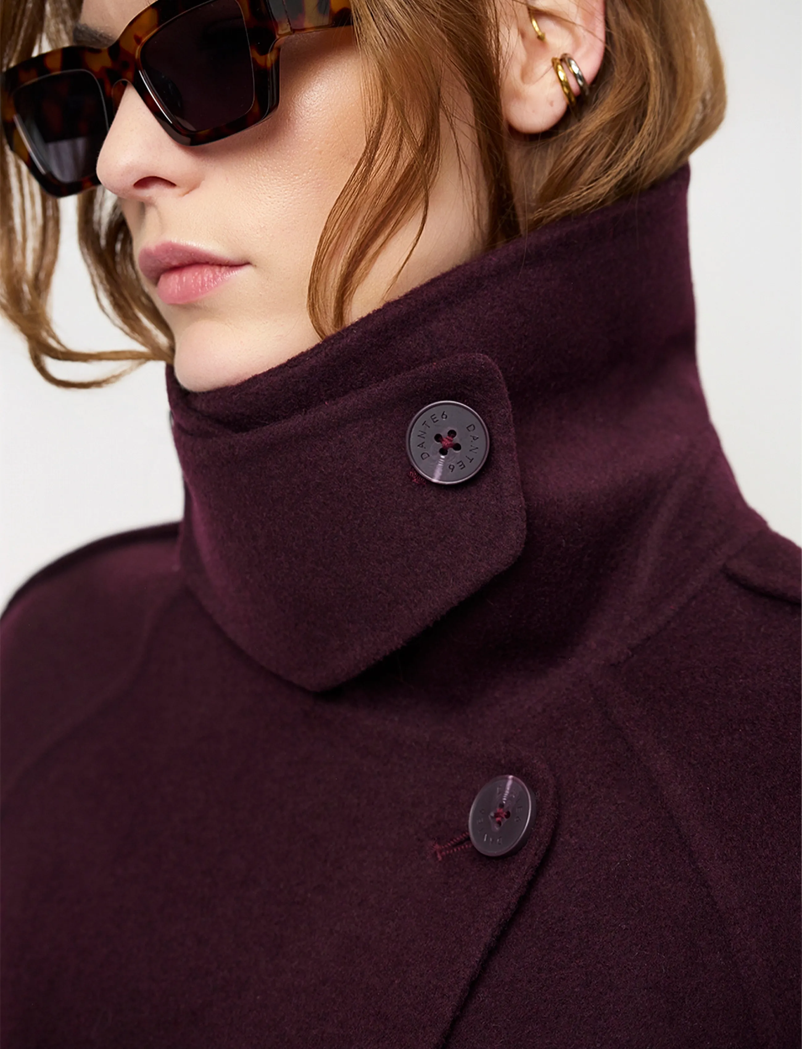 Dante6 - Dante6-Haven fringe coat - winterjacken - dark plum - 5