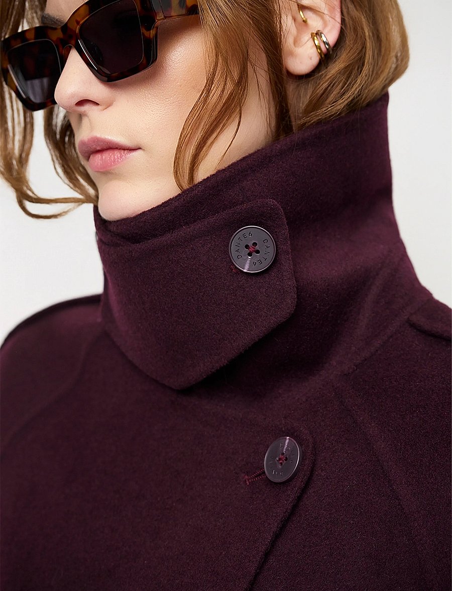 Dante6 - Dante6-Haven fringe coat - winterjacken - dark plum - 5