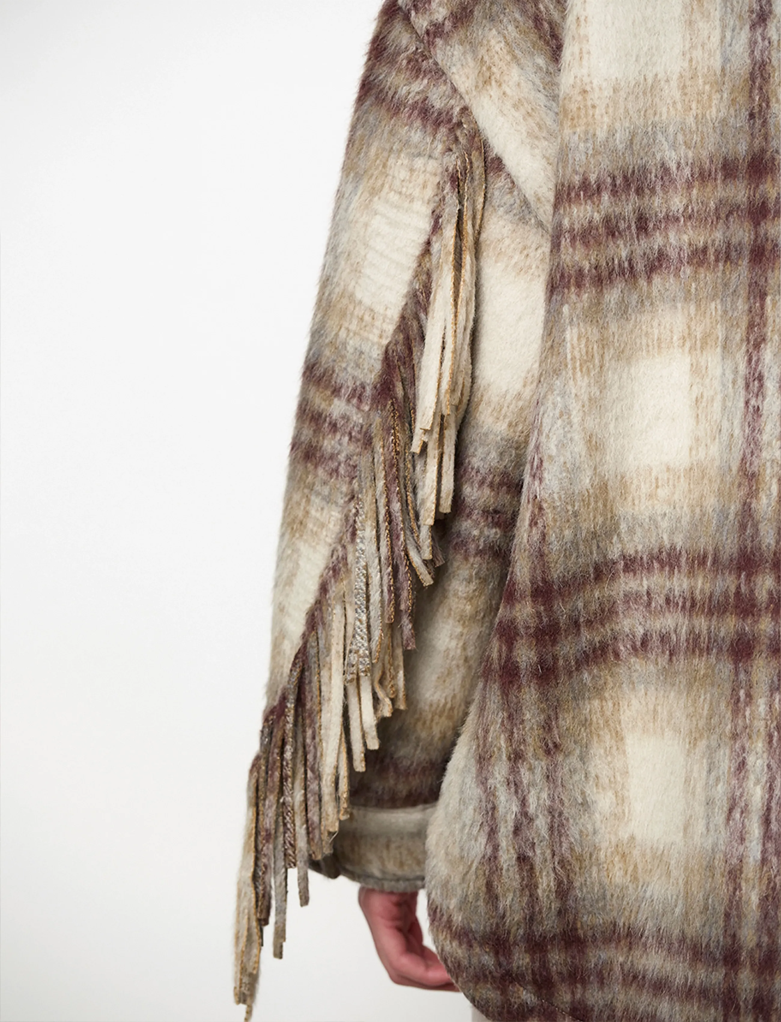 Dante6 Dante6-Hivora Fringe Checked Shirt-Coat kavajer & blazers dam – bild 5