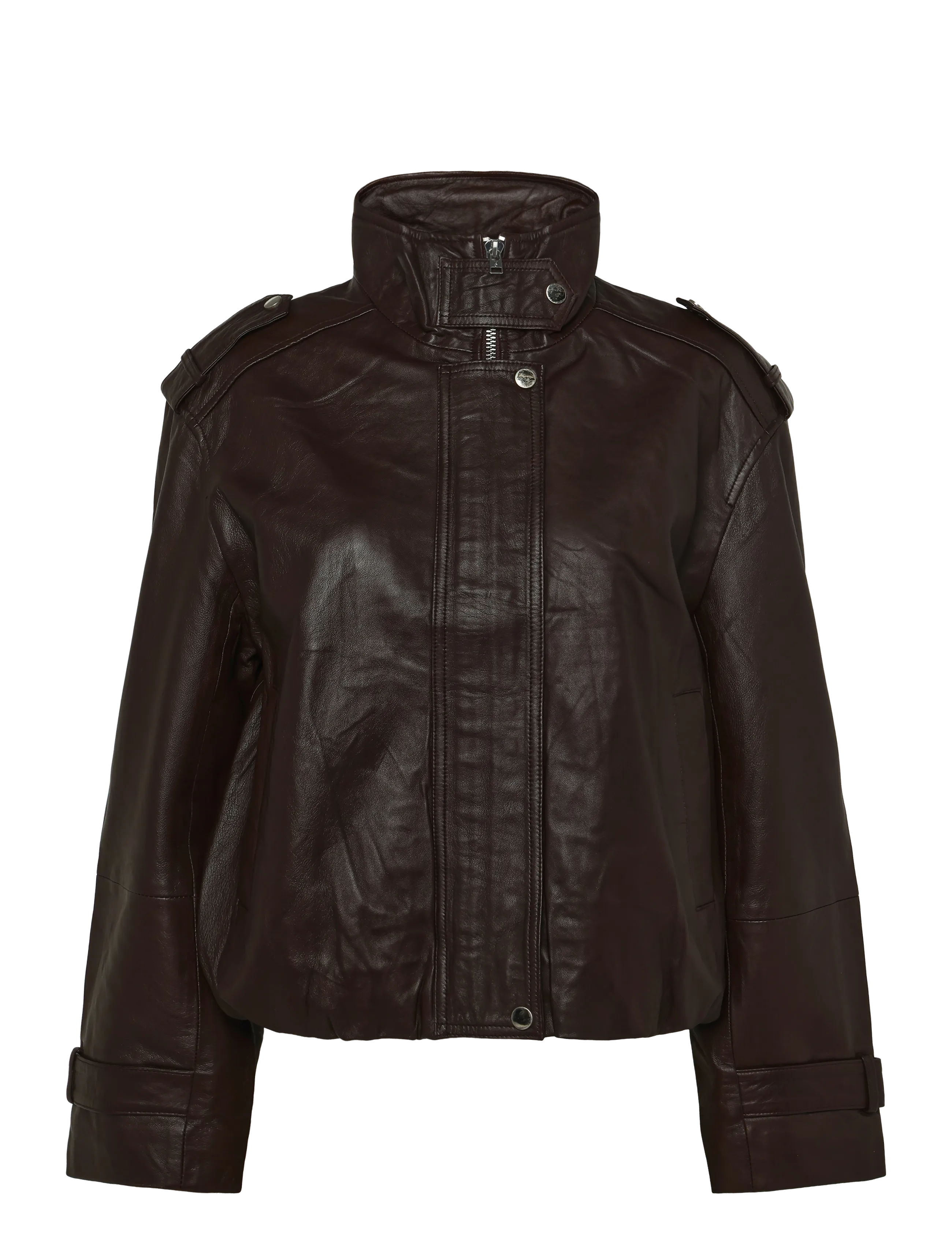 Dante6 - Dante6-Kleo Cropped Leather Jacket