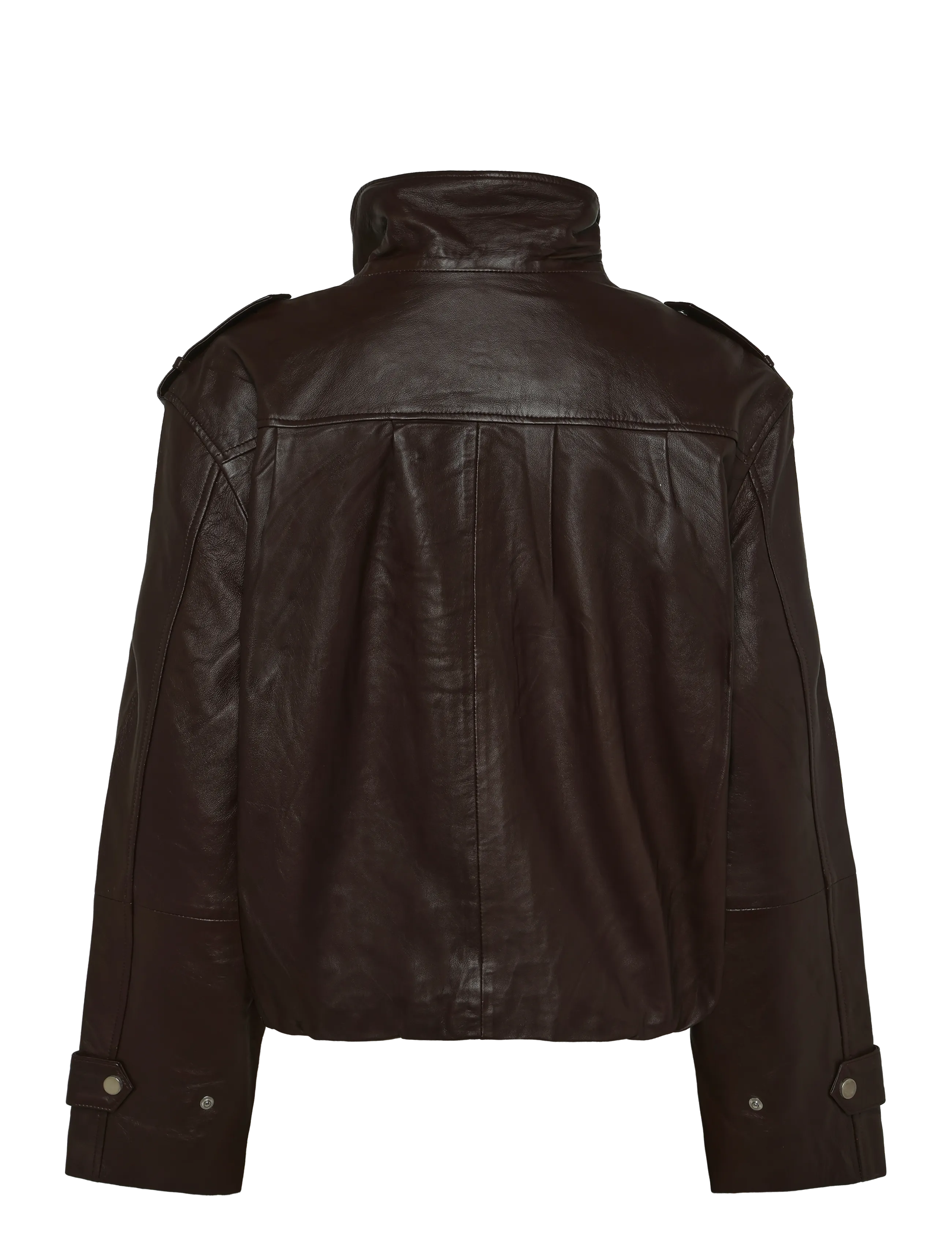Dante6 - Dante6-Kleo cropped leather jacket - bomberjacken - espresso brown - 2