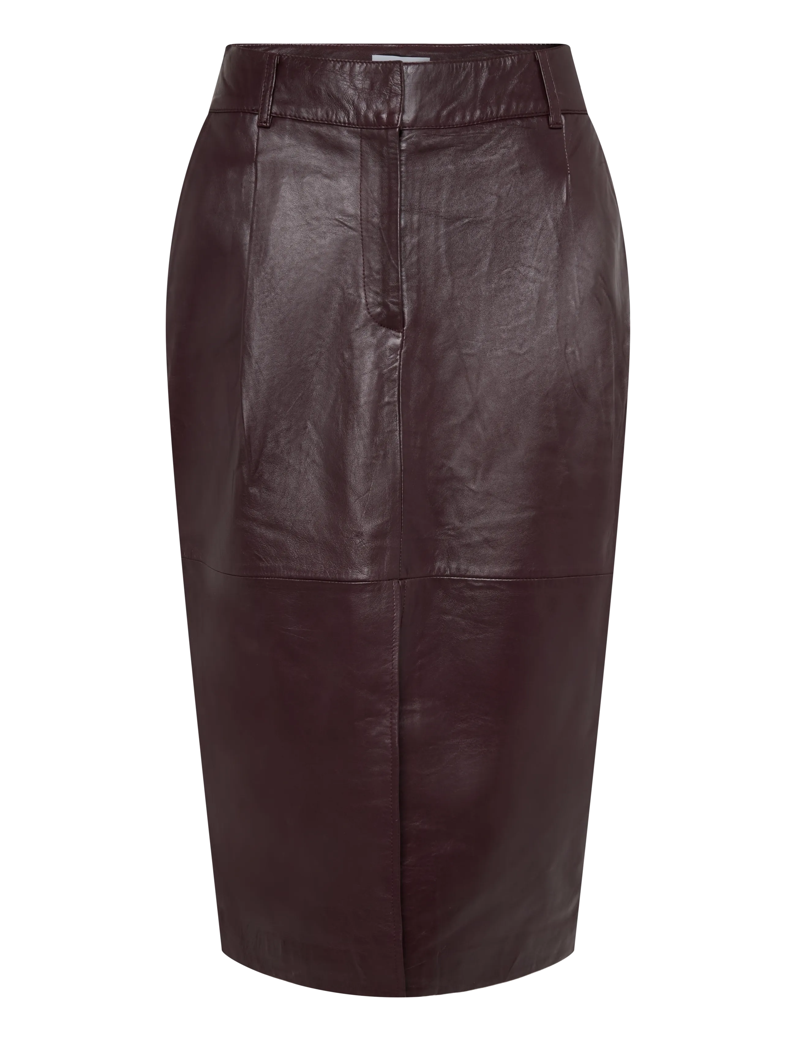 Dante6 Dante6-Lennie leather pencil skirt - Tøj - DARK PLUM / burgundy