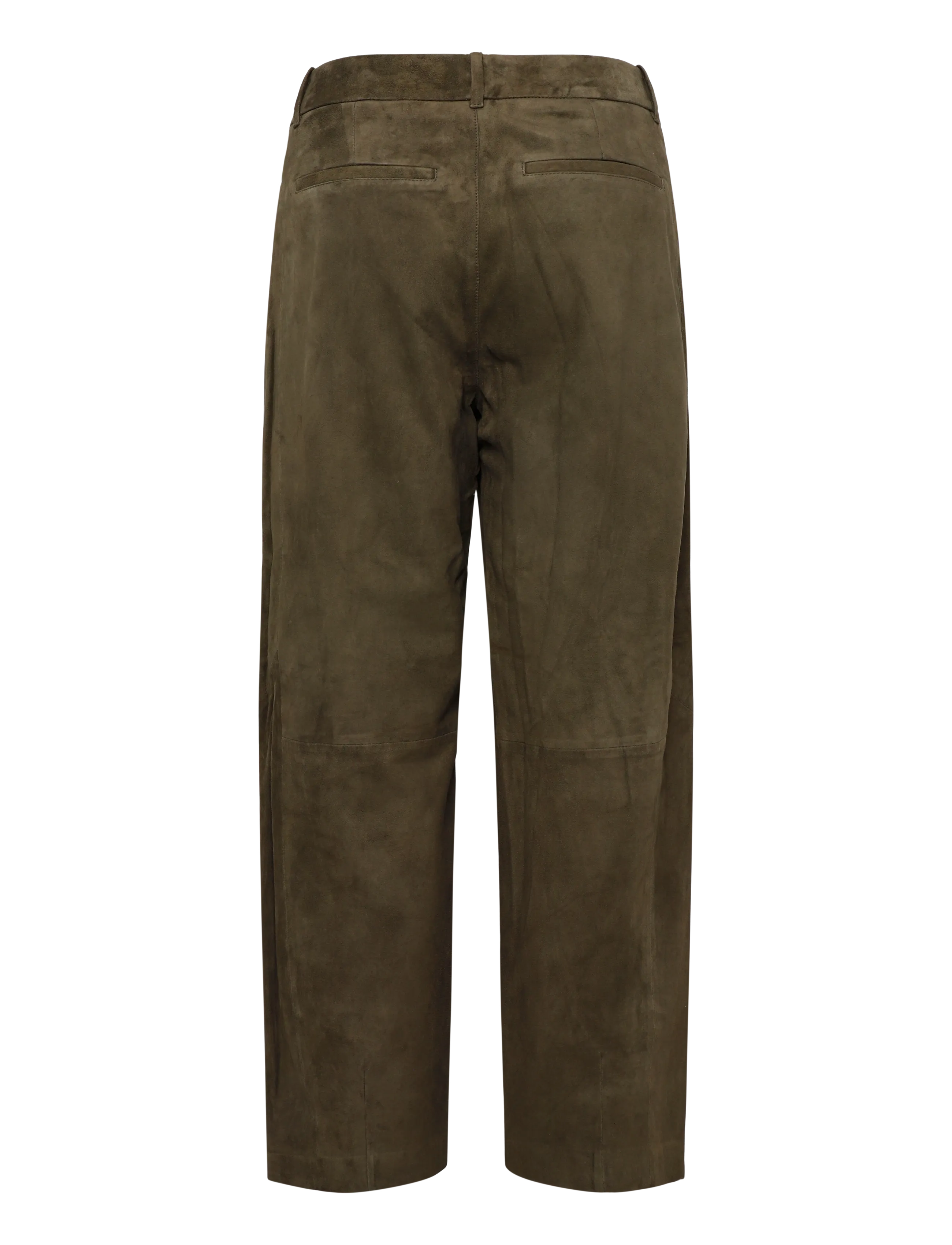 Dante6 - Dante6-York suede barrel pants - hosen mit geradem bein - moss olive - 2