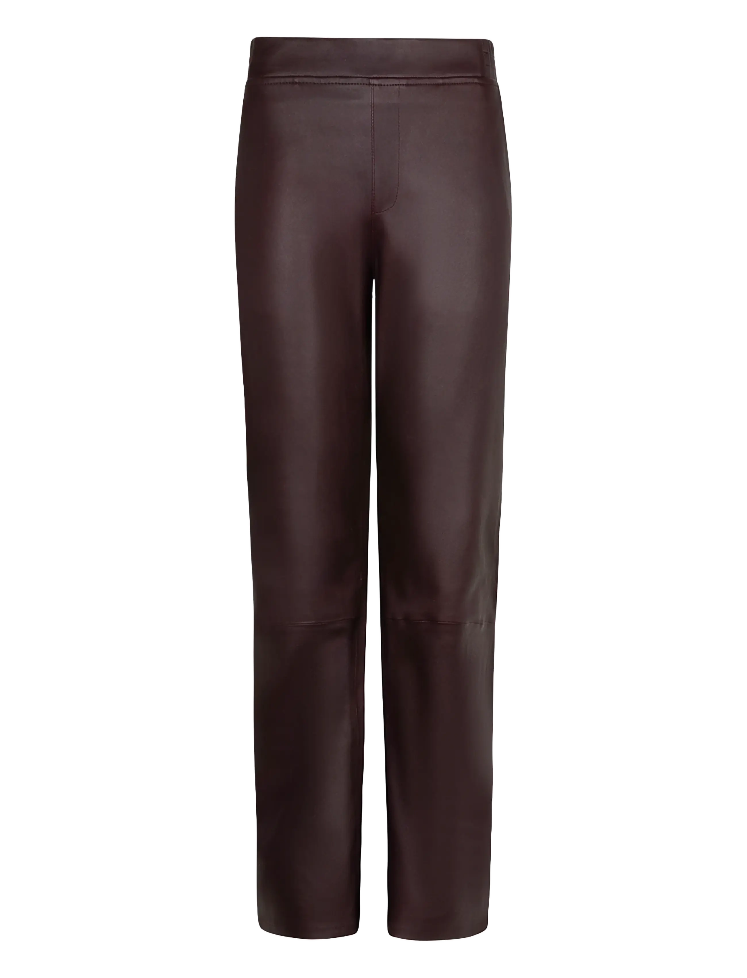 Dante6 - Dante6-Lova straight stretch leather pants - dark plum - 1