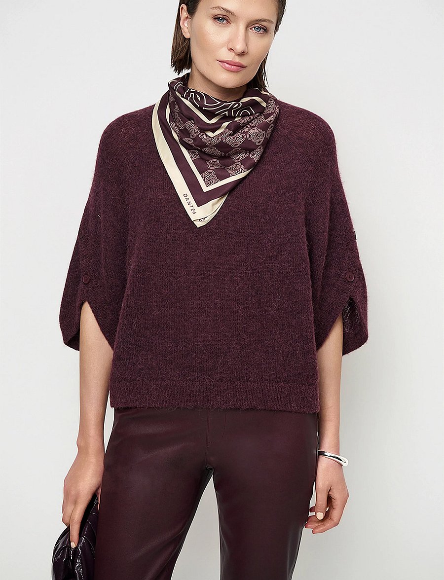 Dante6 - Dante6-Lova straight stretch leather pants - dark plum - 3