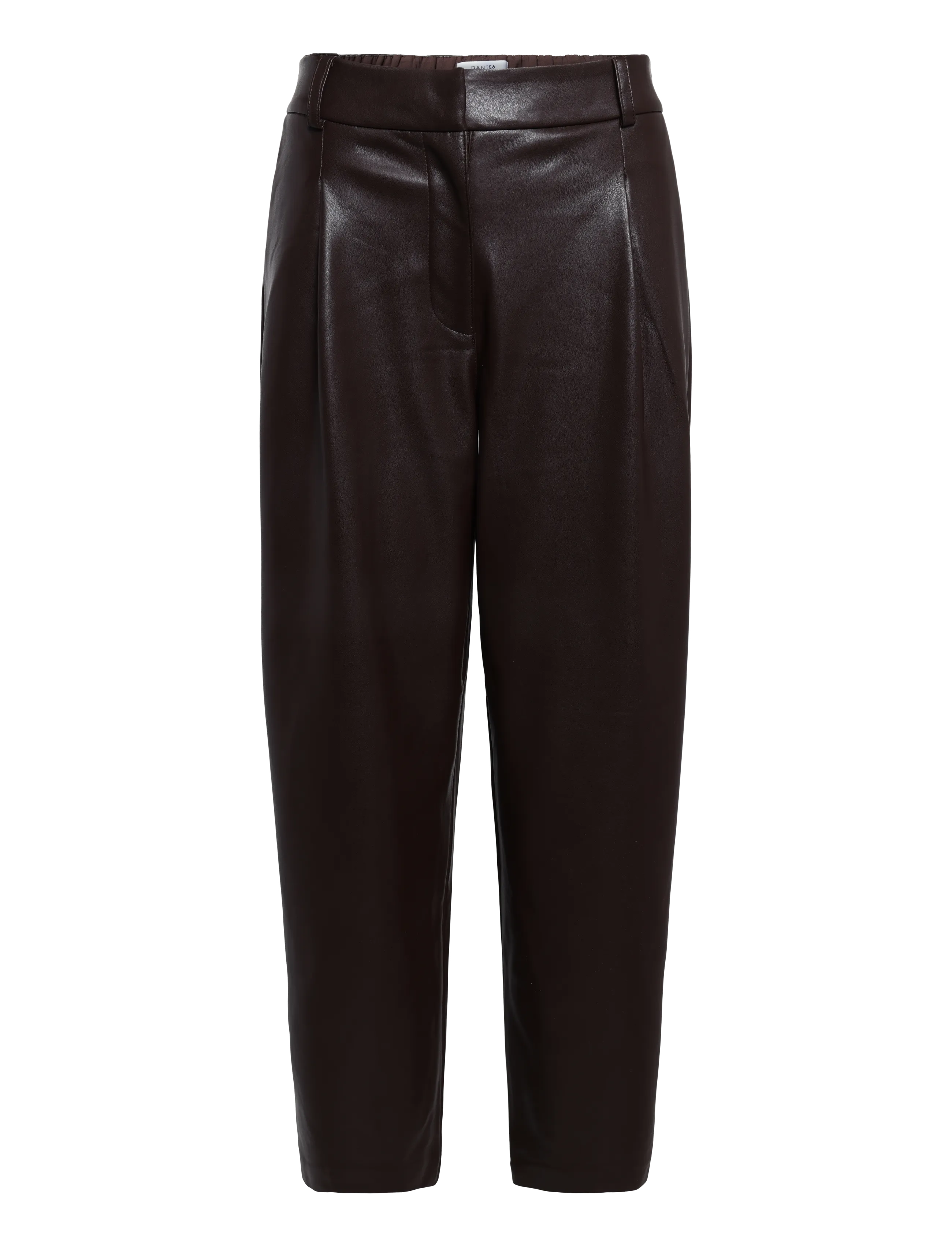 Dante6 - Dante6-Minora faux leather barrel pants - hosen mit geradem bein - espresso brown - 1