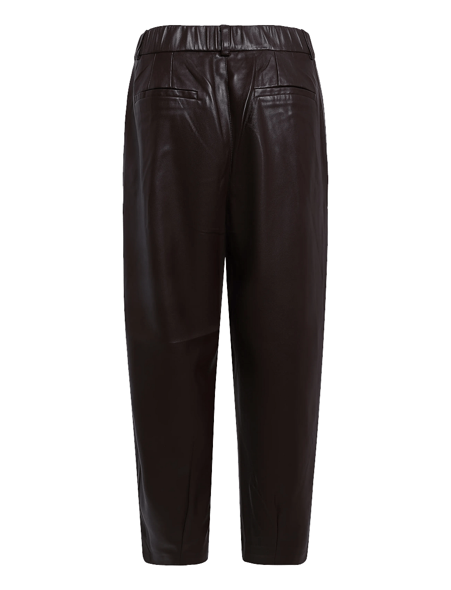 Dante6 - Dante6-Minora faux leather barrel pants - hosen mit geradem bein - espresso brown - 2