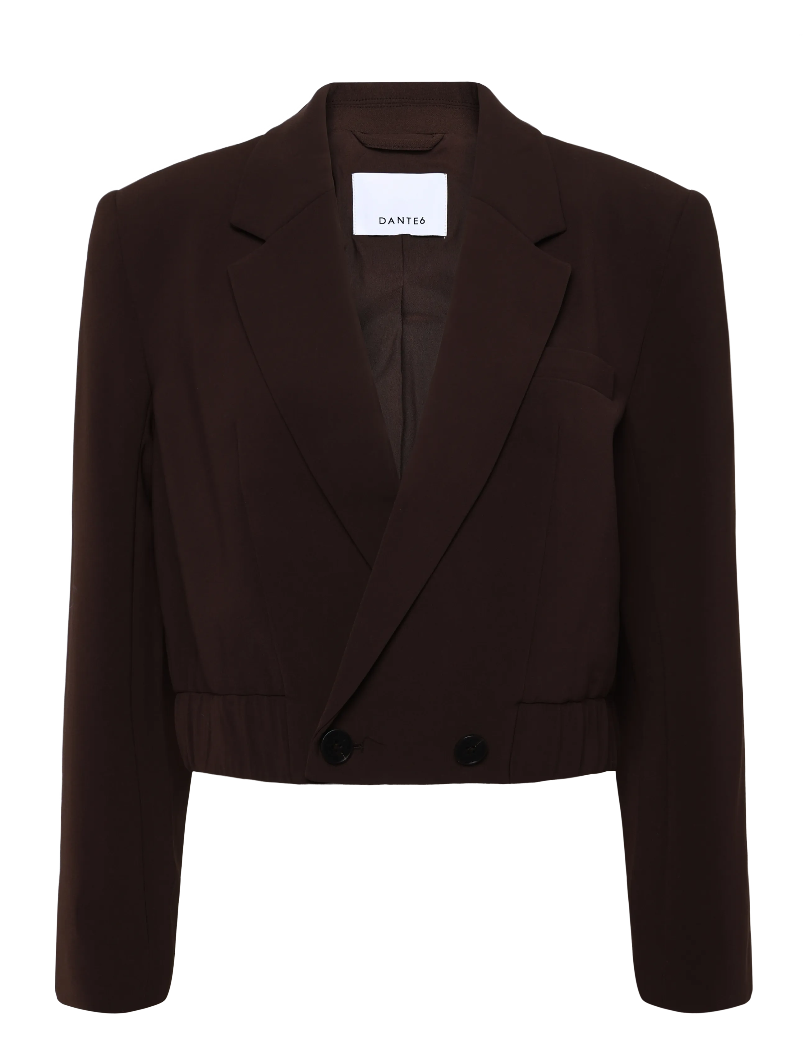 Dante6 Dante6-Reilley cropped blazer-jacket - Dante6 - ESPRESSO BROWN / brown