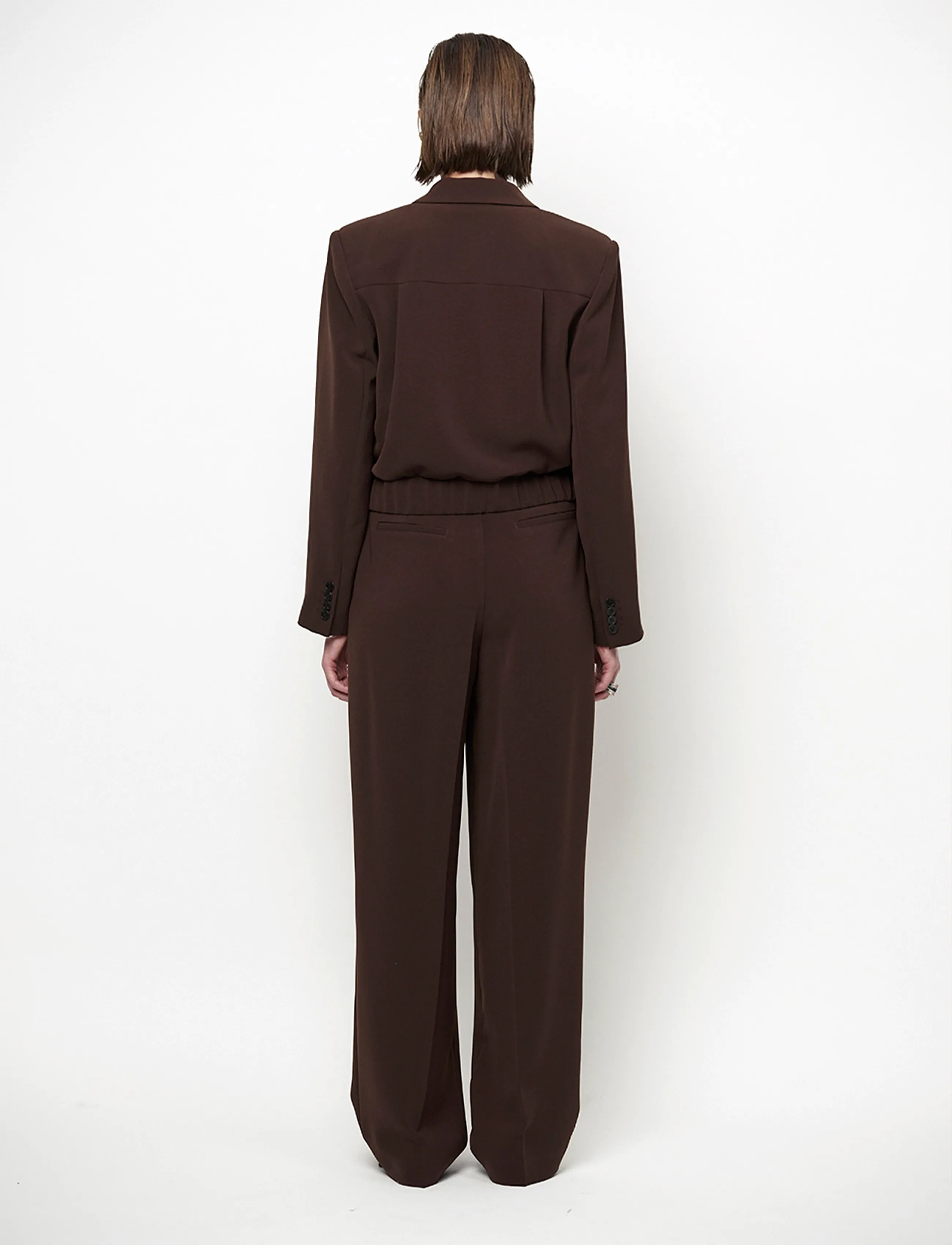 Dante6 - Dante6-Reilley cropped blazer-jacket - lühikesed pintsakud - espresso brown - 3