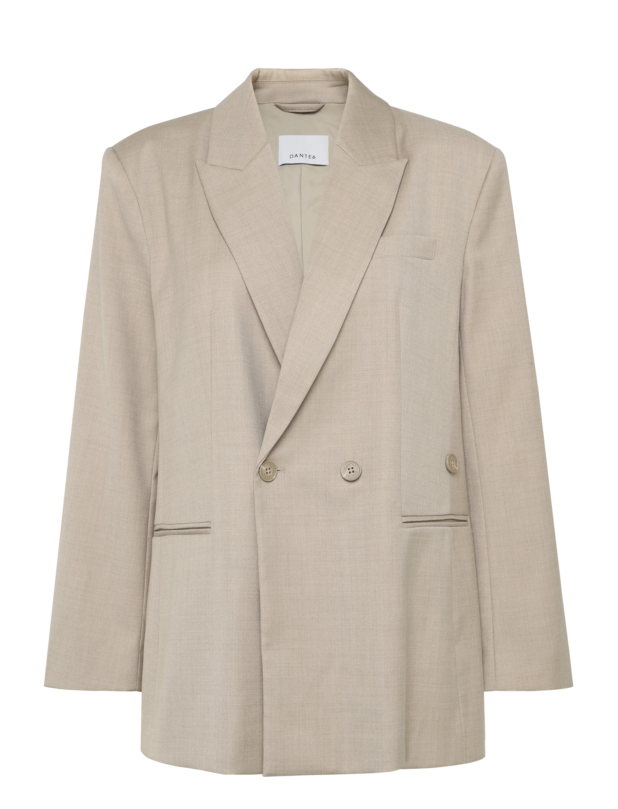 Dante6 Dante6-Bolton wrap blazer - Oversize kavajer - WARM GREIGE / beige