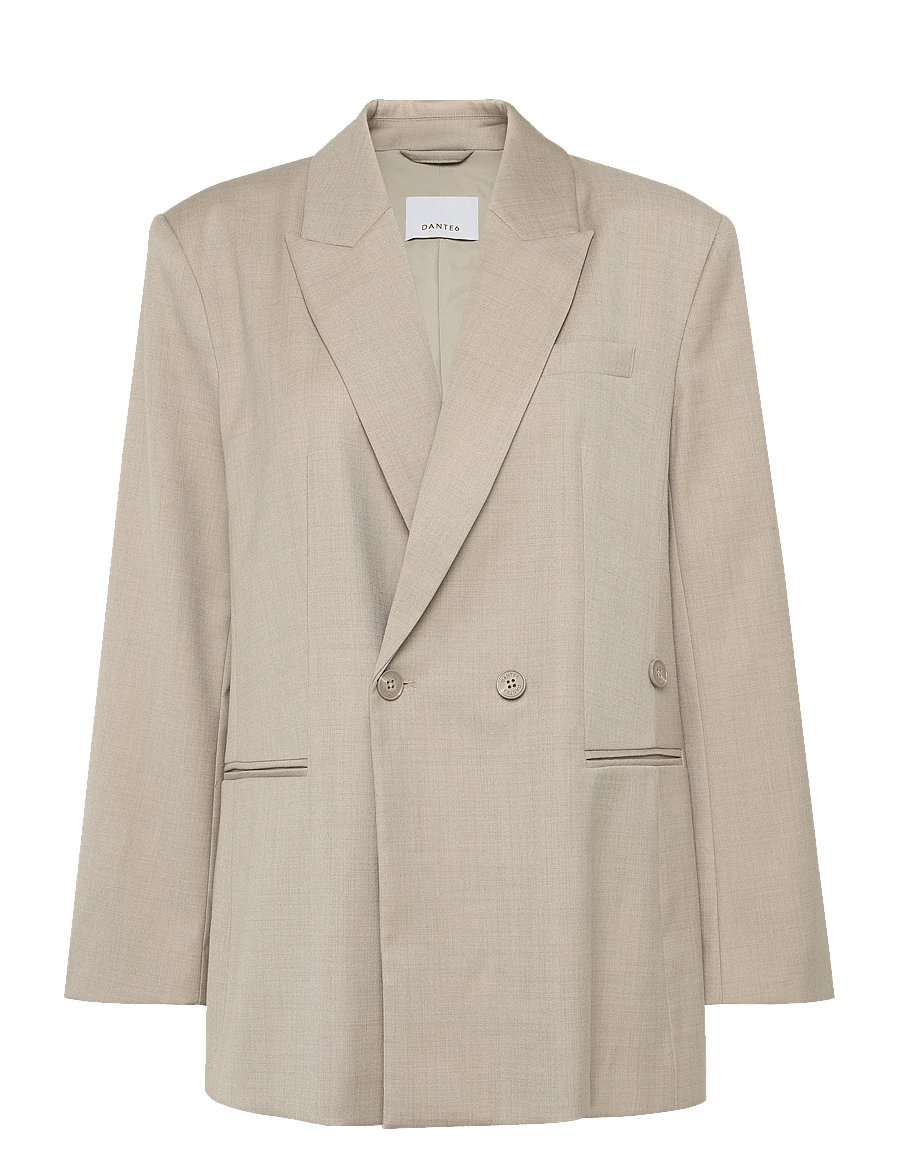 Dante6 - Dante6-Bolton wrap blazer - oversize kavajer - warm greige - 1
