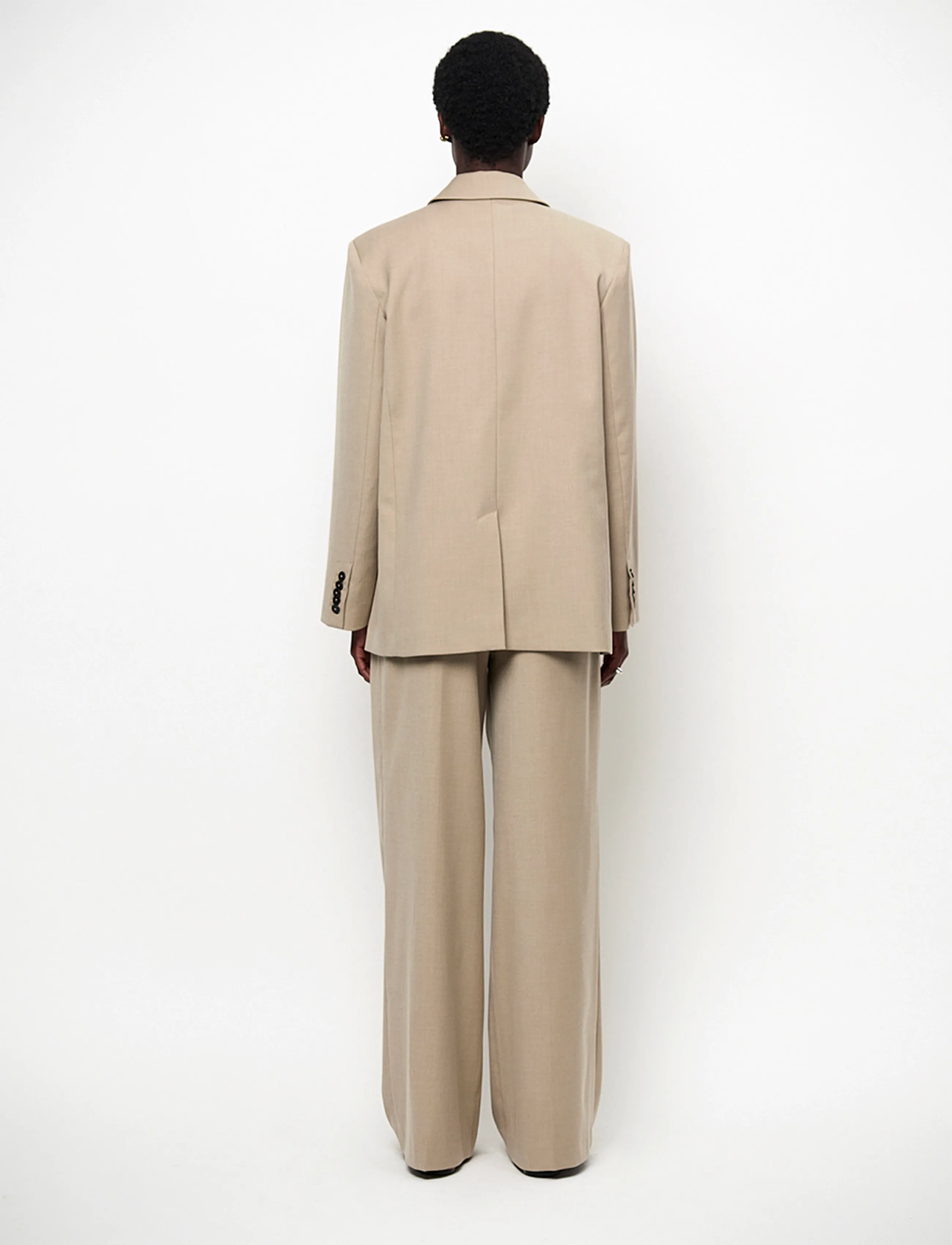 Dante6 - Dante6-Bolton wrap blazer - oversize kavajer - warm greige - 3