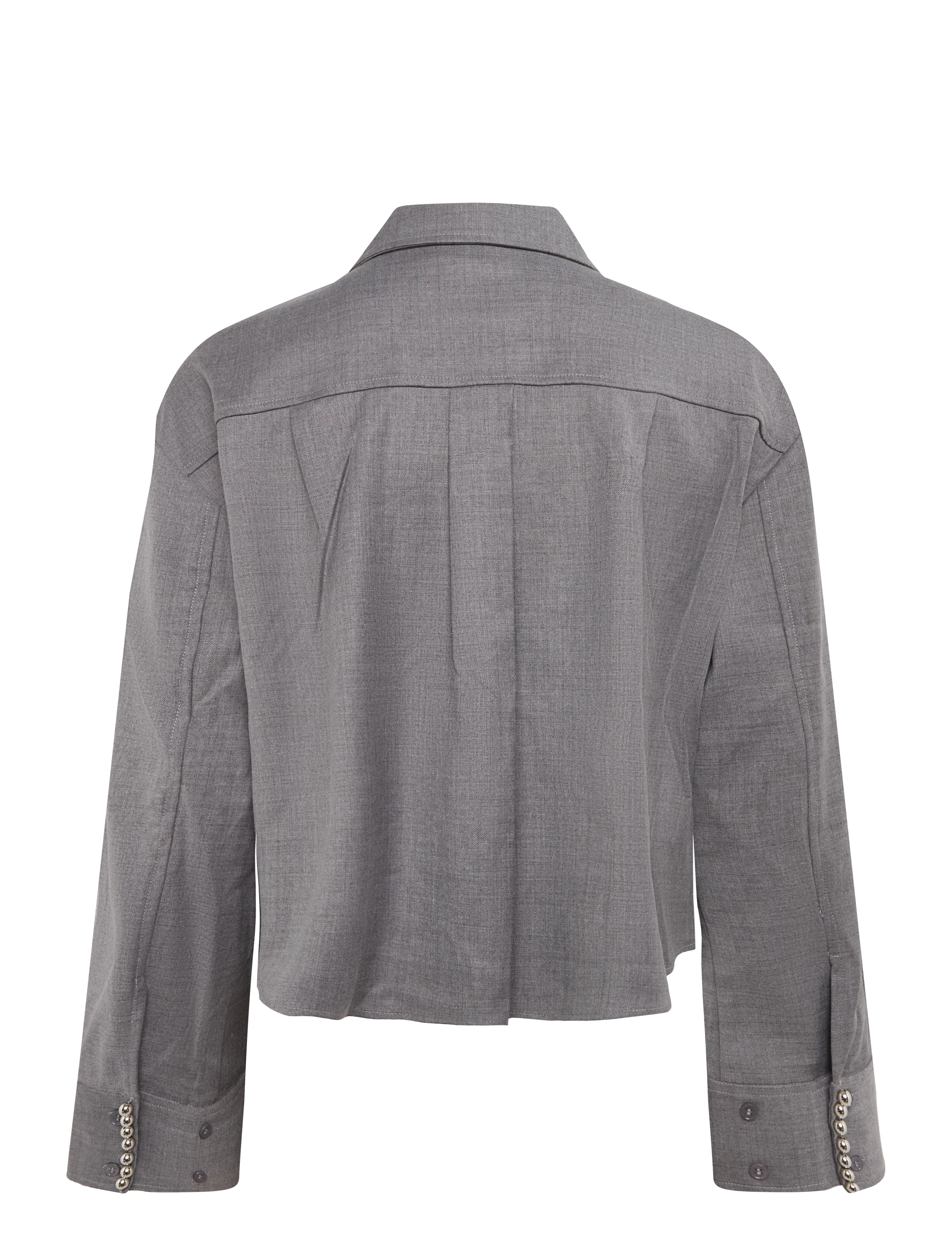 Dante6 - Dante6-Courtney embellished shirt - langärmlige hemden - granite grey mÉlange - 2
