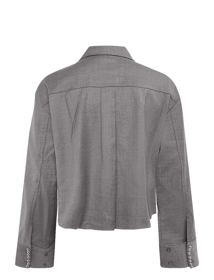 Dante6 - Dante6-Courtney embellished shirt - langärmlige hemden - granite grey mÉlange - 2