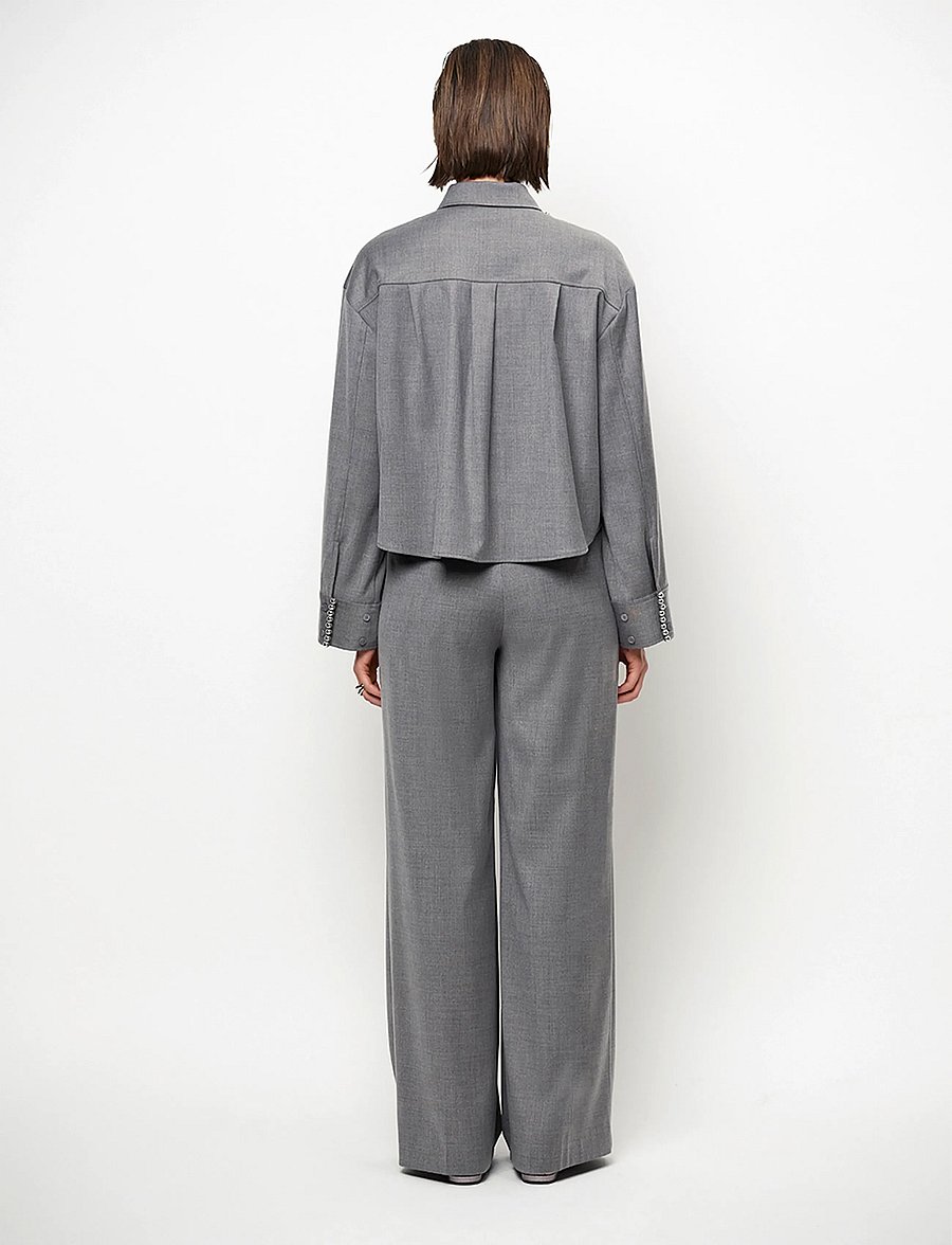 Dante6 - Dante6-Biaxa pleated pants - kostymbyxor - granite grey mÉlange - 3