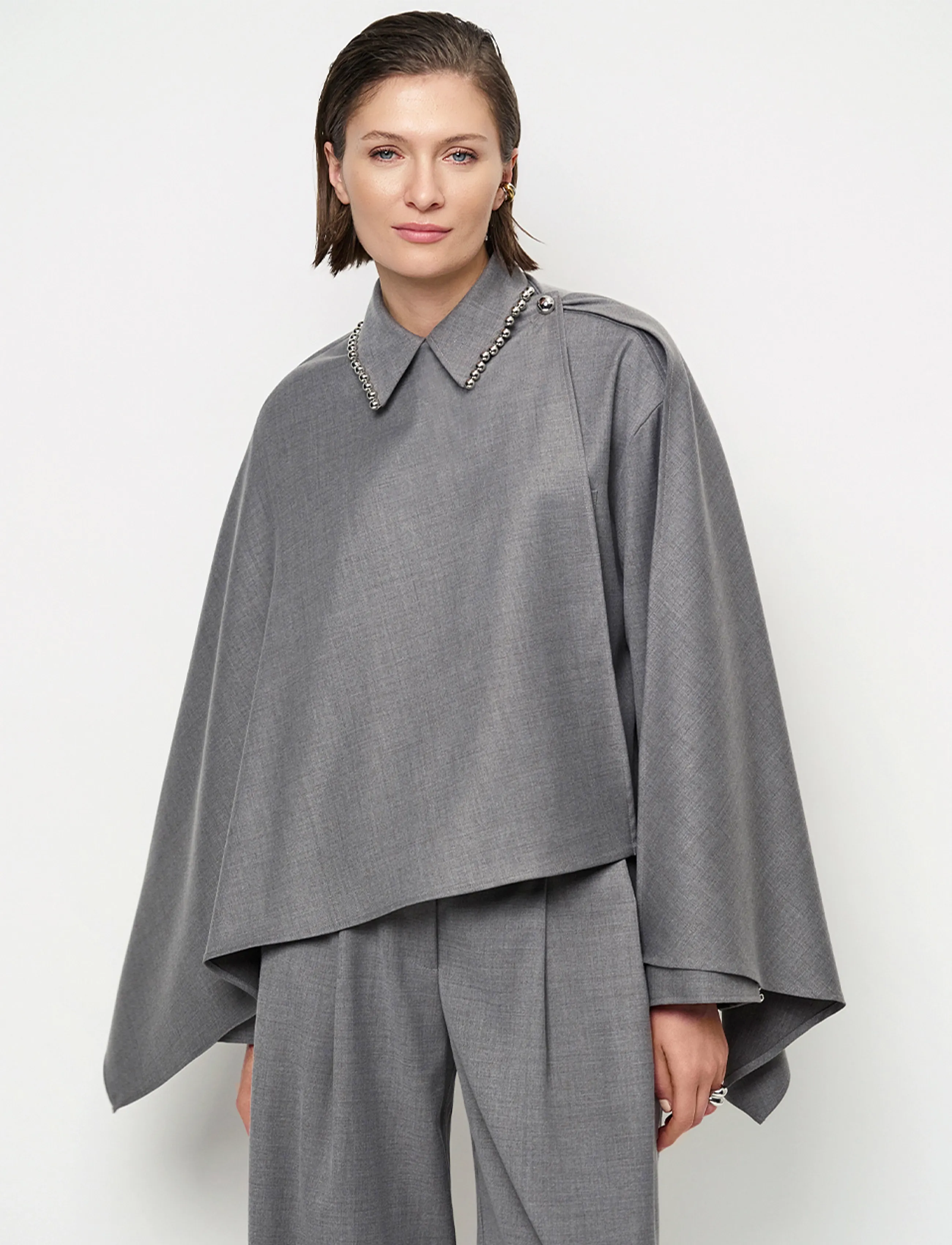 Dante6 Dante6-Mirene smart cape - Dante6 - GRANITE GREY MÉLANGE / grey