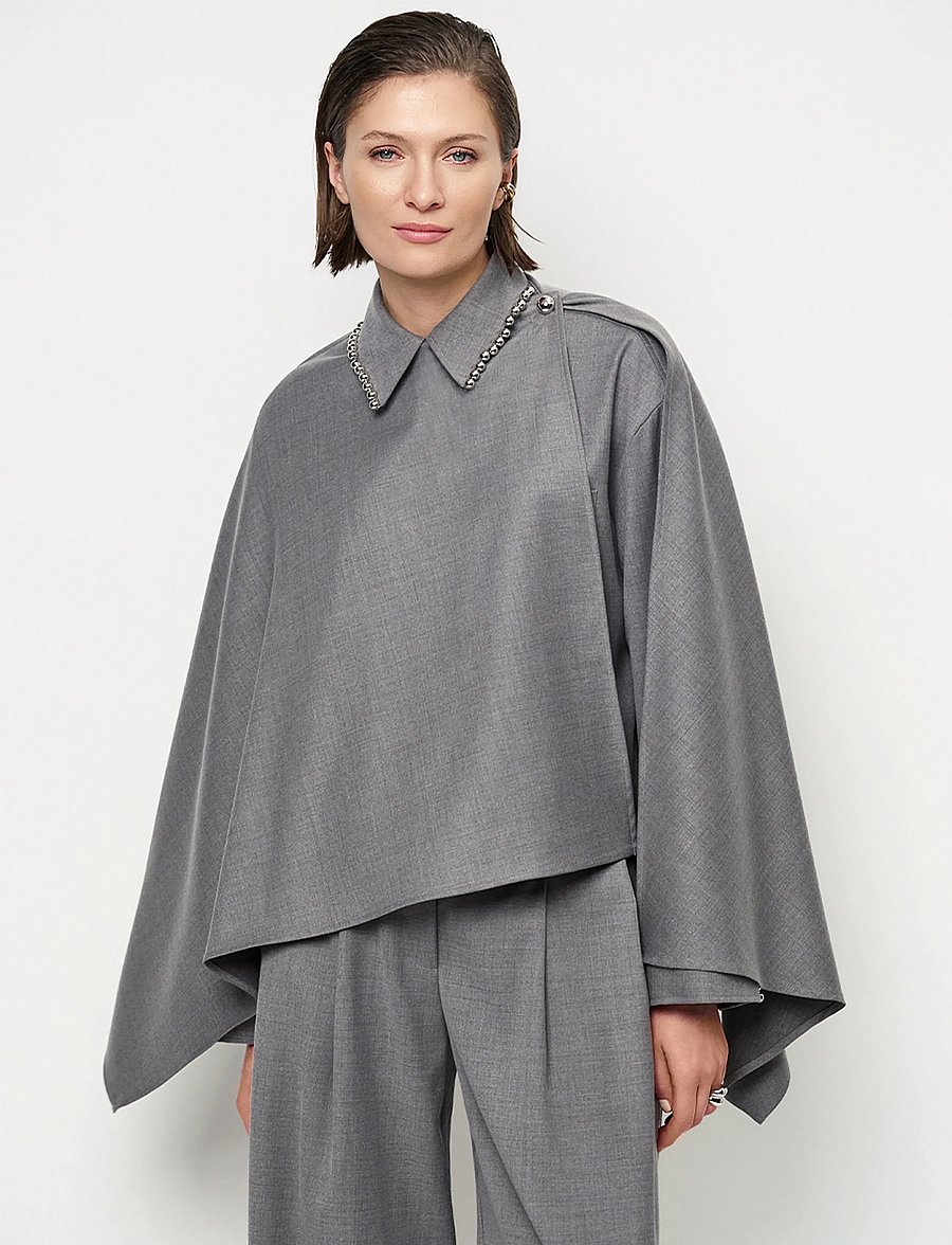 Dante6 - Dante6-Mirene smart cape - granite grey mÉlange - 0