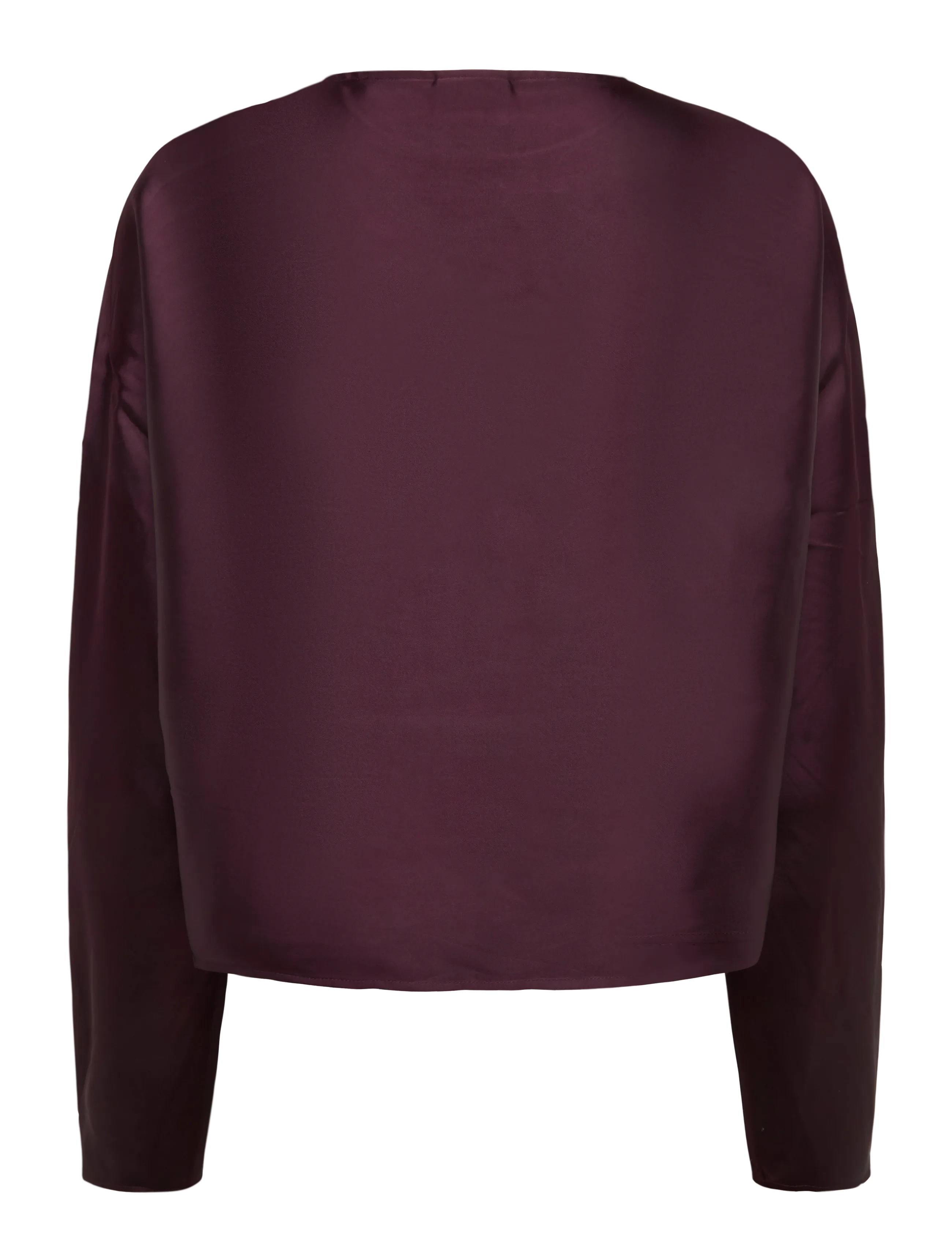 Dante6 - Dante6-Leiva bold satin button detail top - langärmelige blusen - dark plum - 2