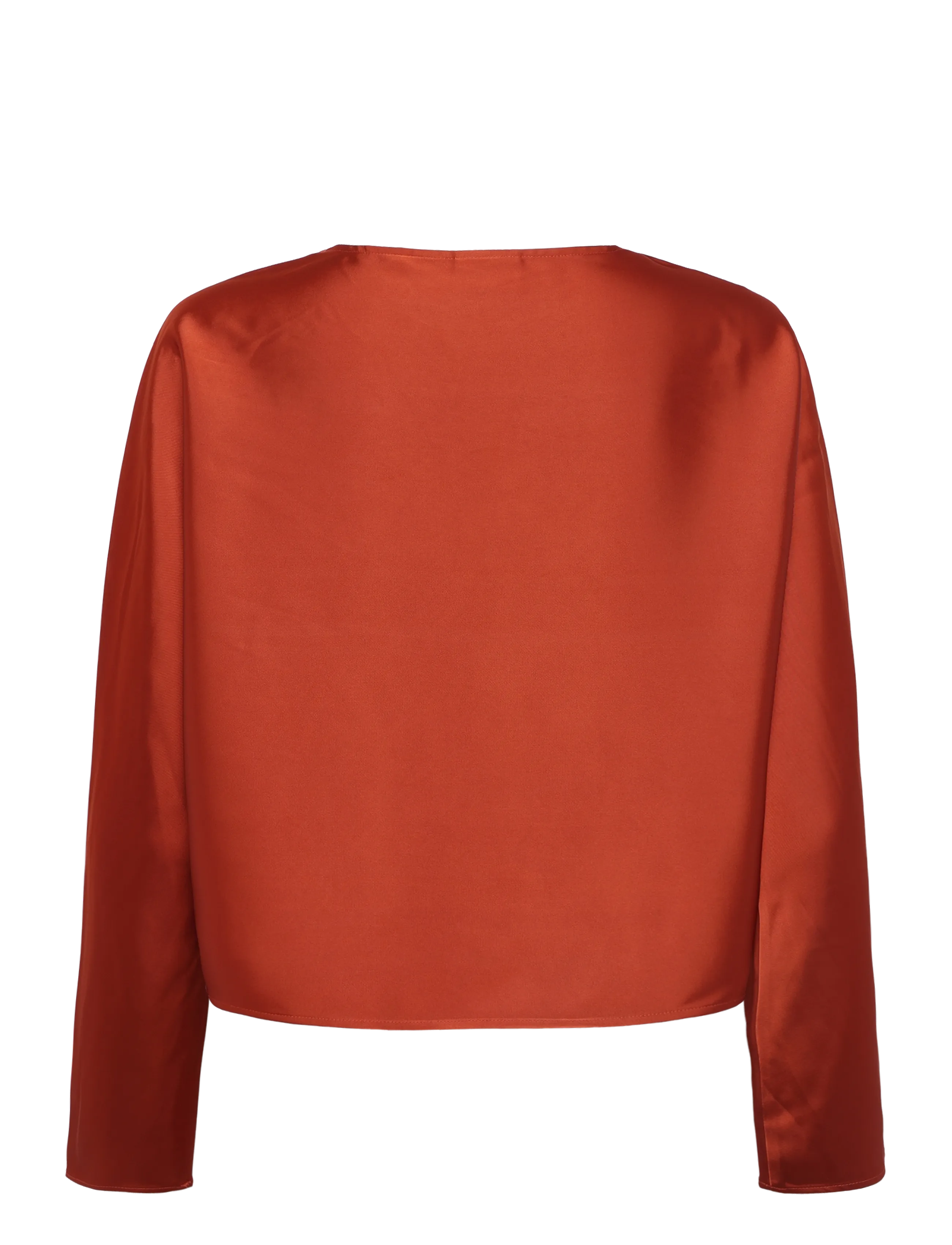 Dante6 - Dante6-Leiva bold satin button detail top - roasted pumpkin - 2