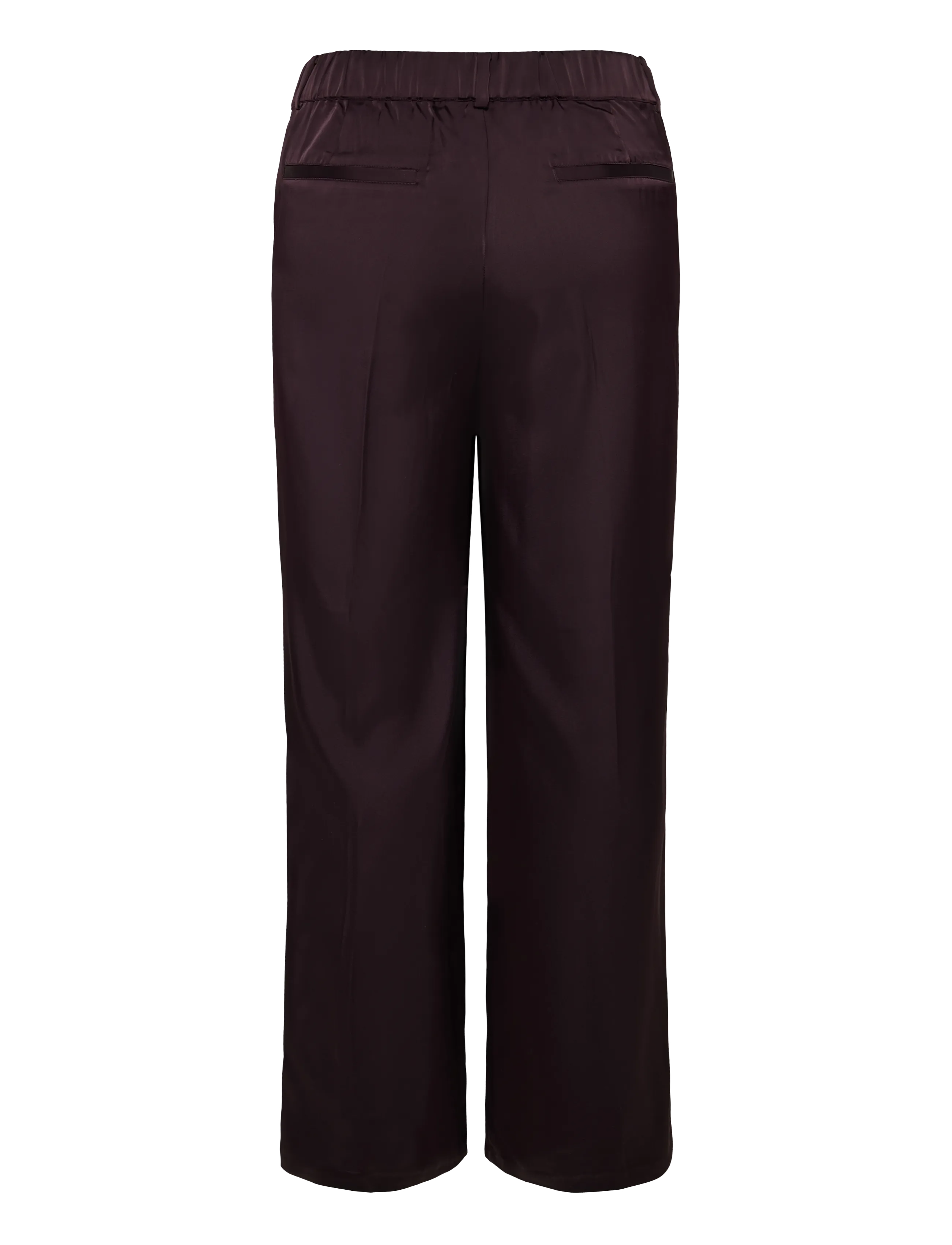 Dante6 - Dante6-Jules bold satin smart pants - hosen mit weitem bein - dark plum - 2