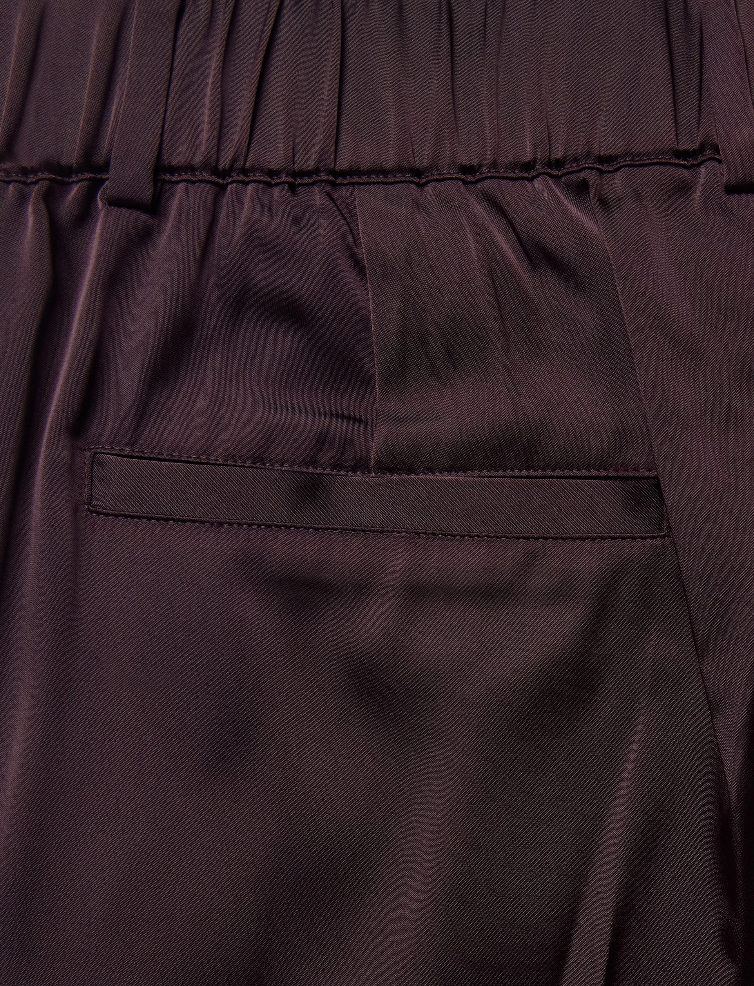 Dante6 - Dante6-Jules bold satin smart pants - hosen mit weitem bein - dark plum - 5