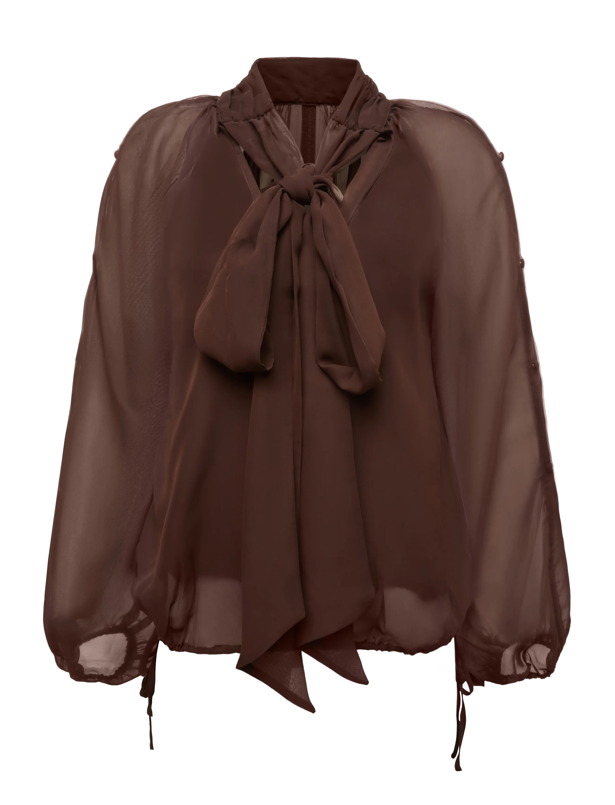 Dante6 Dante6-Sonia boho sleeve detail blouse - Kleidung - ESPRESSO BROWN / brown