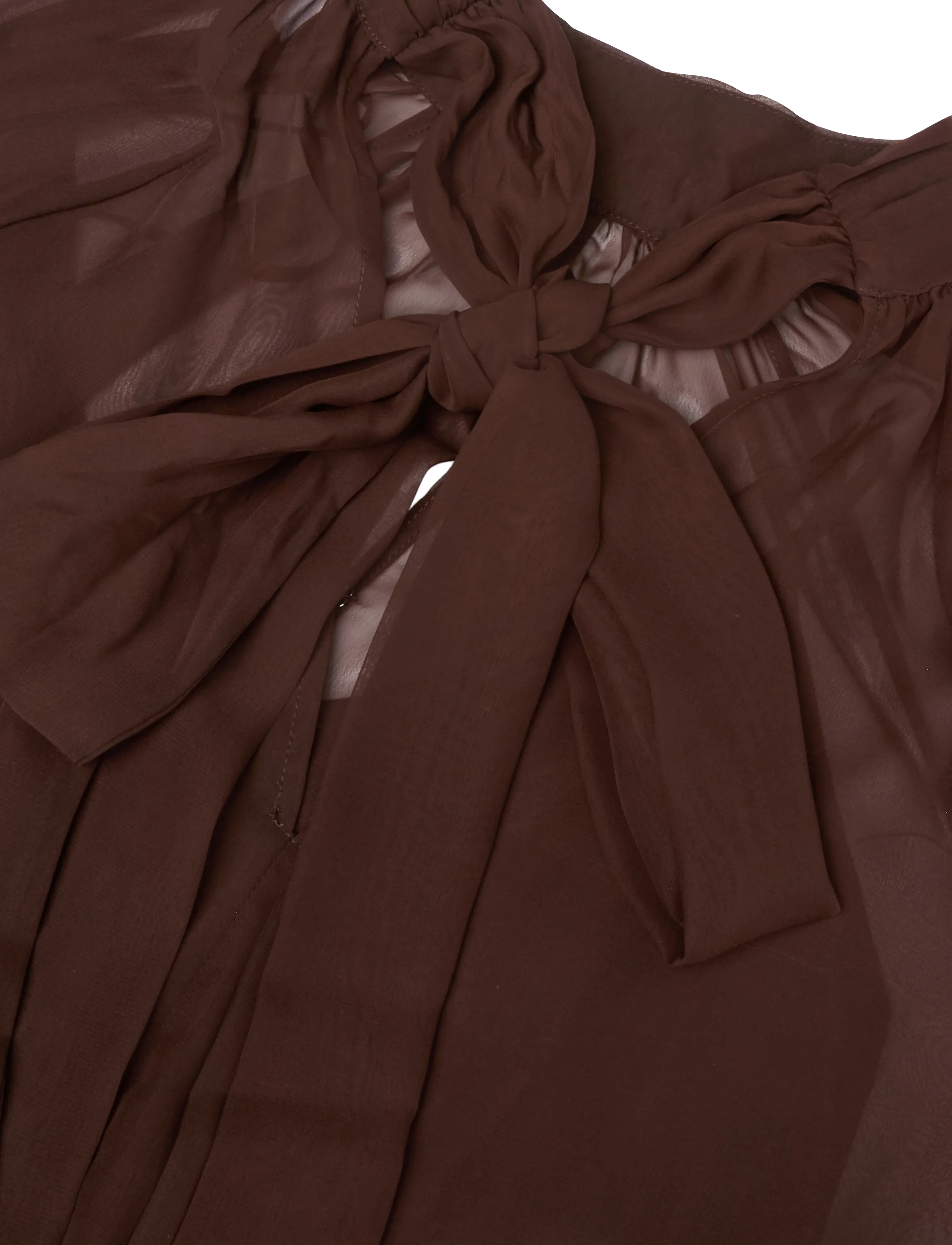 Dante6 - Dante6-Sonia boho sleeve detail blouse - espresso brown - 5