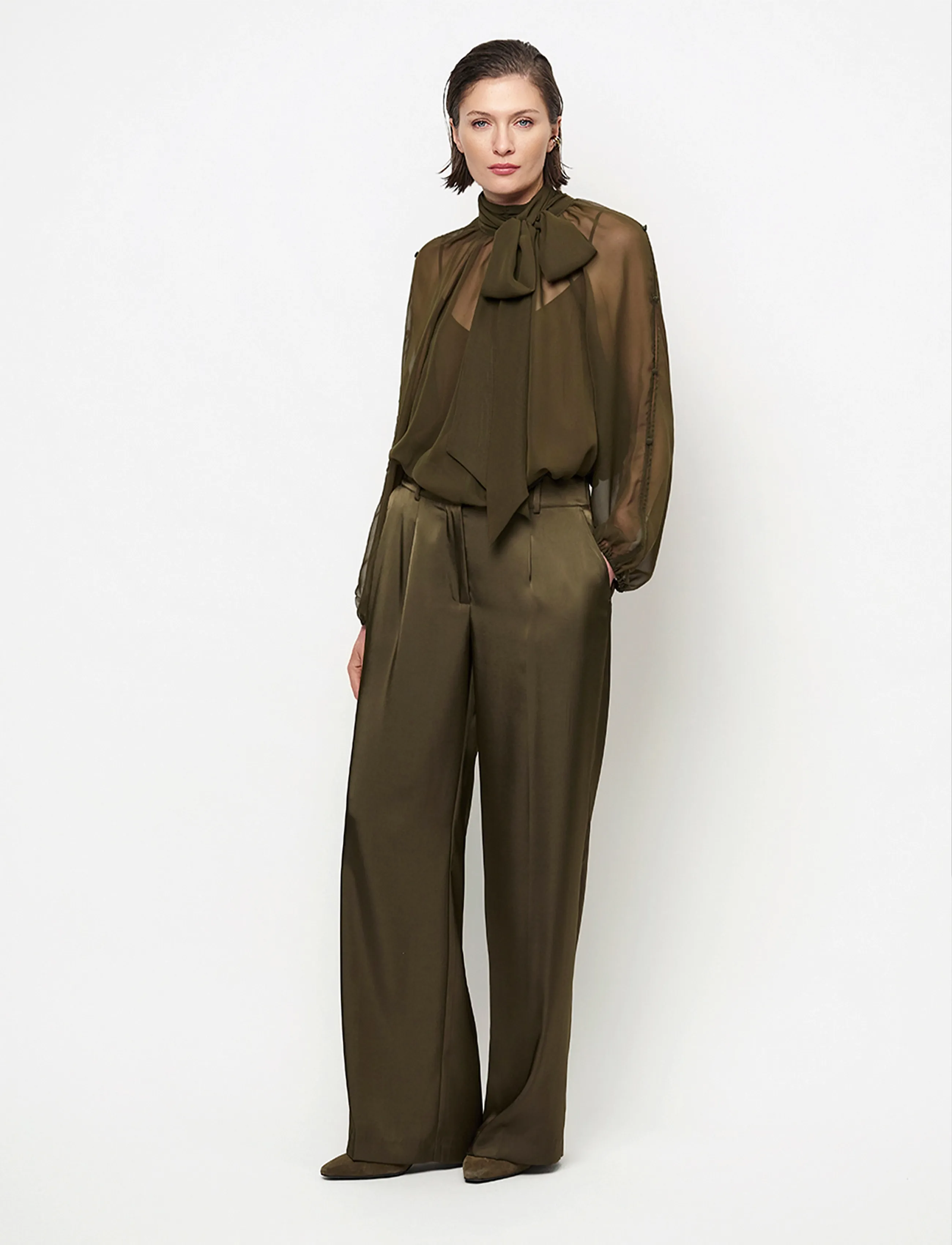 Dante6 Dante6-Sonia boho sleeve detail blouse - Dante6 - MOSS OLIVE / khaki/green