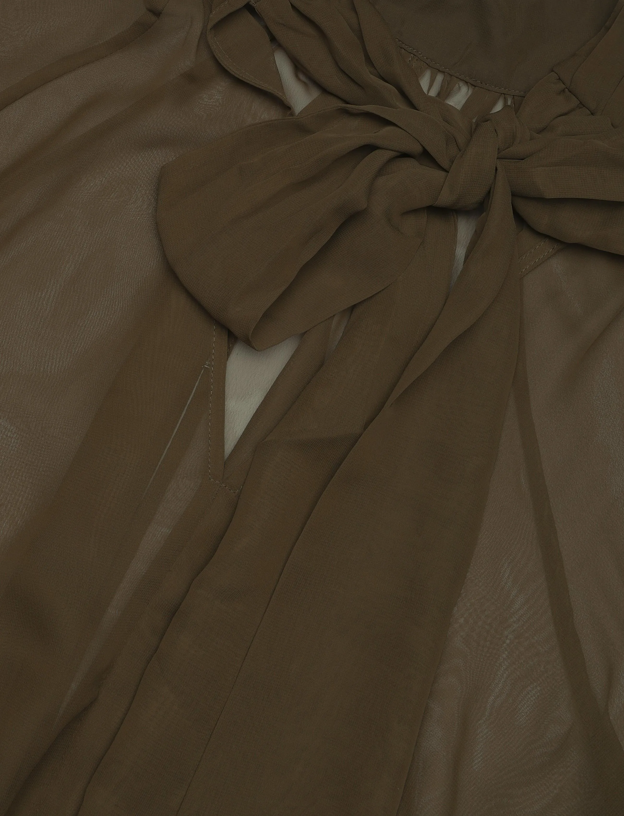 Dante6 - Dante6-Sonia boho sleeve detail blouse - long sleeved blouses - moss olive - 5