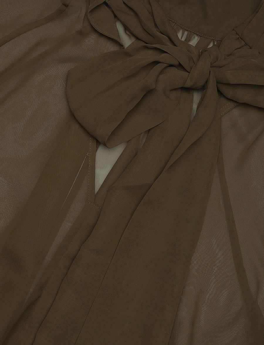 Dante6 - Dante6-Sonia boho sleeve detail blouse - long sleeved blouses - moss olive - 5
