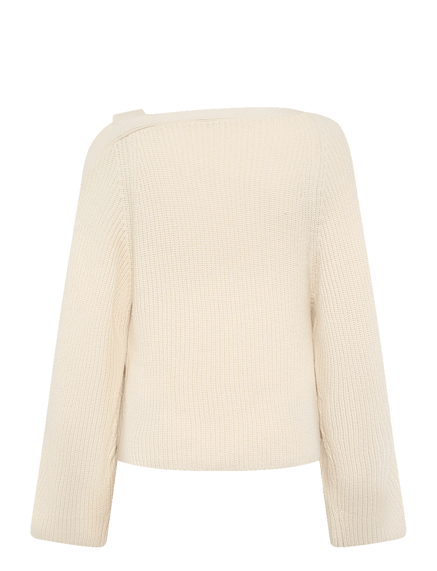Dante6 - Dante6-Tysio button-detail sweater - stickade tröjor - ivory - 2