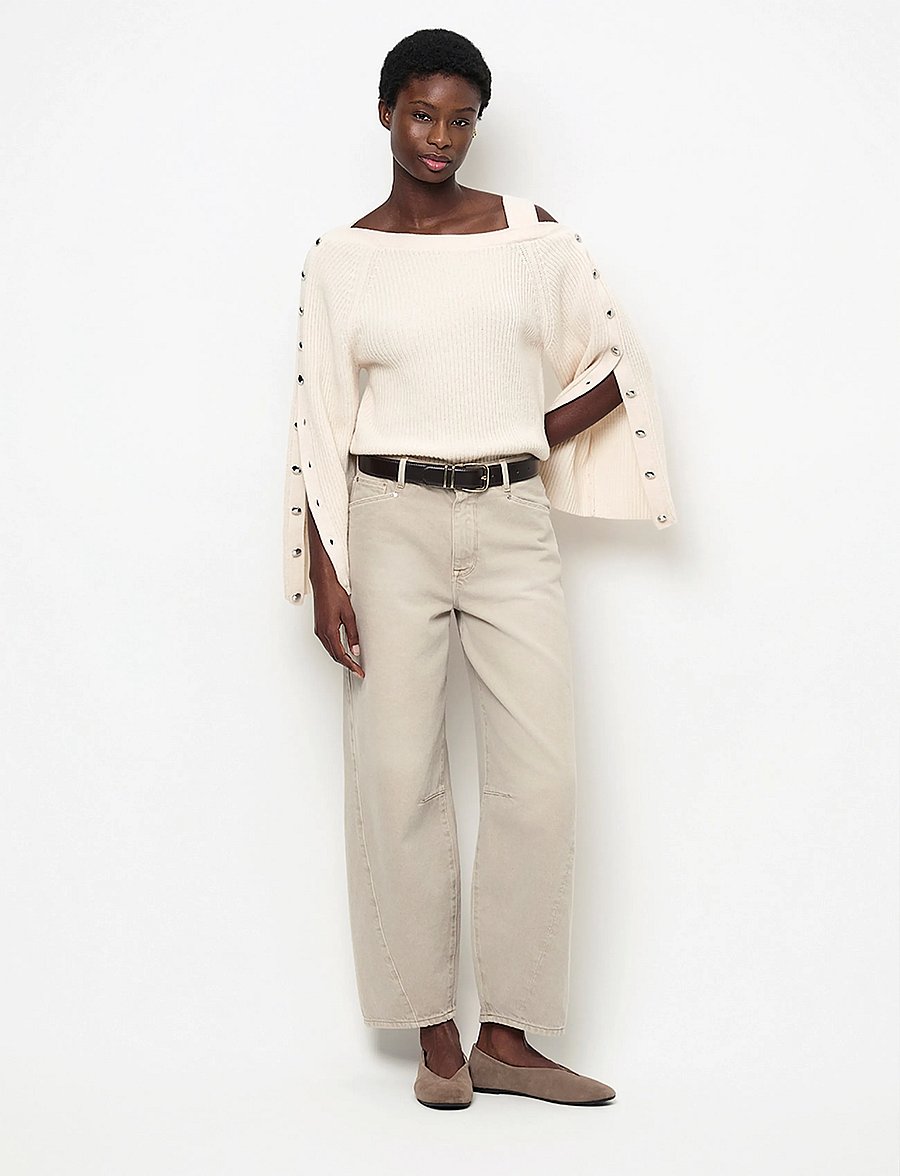 Dante6 - Dante6-Tysio button-detail sweater - ivory - 0